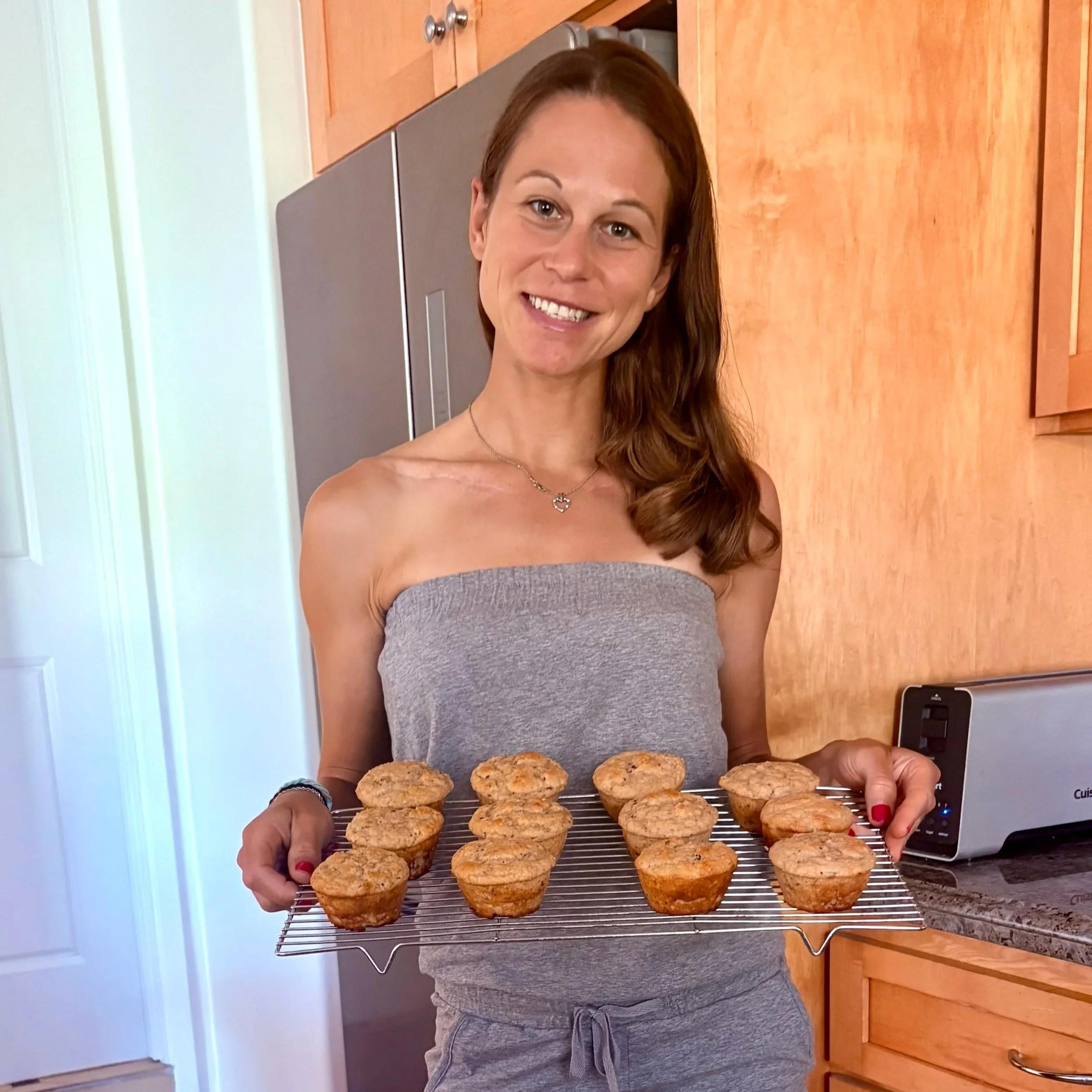 High-Protein Blueberry Muffins