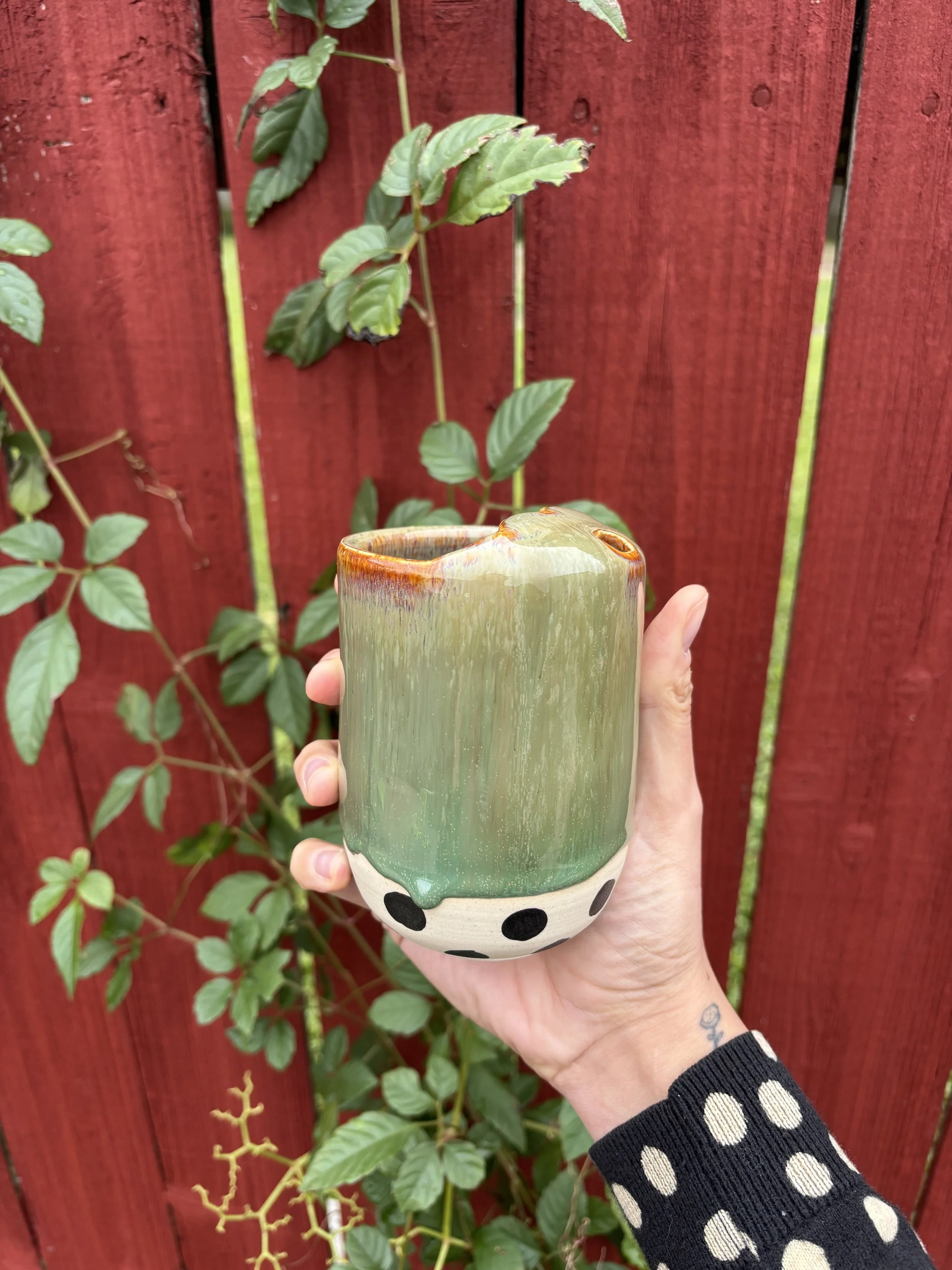 Polka Dot To-Go Sippy