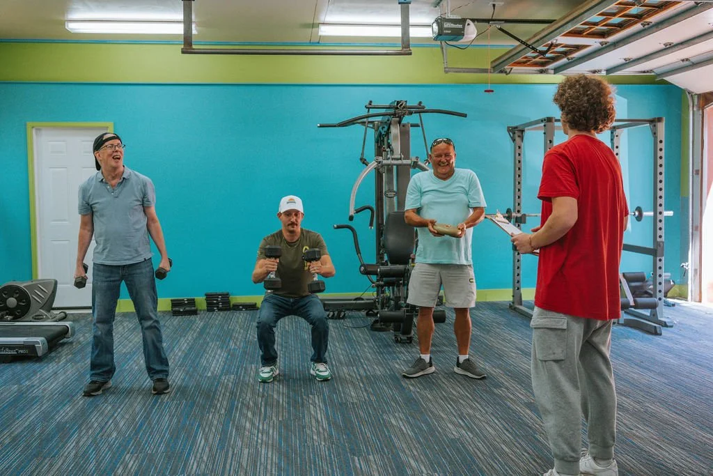 Wellness and fitness space used for movement, routine, and healthy living activities.