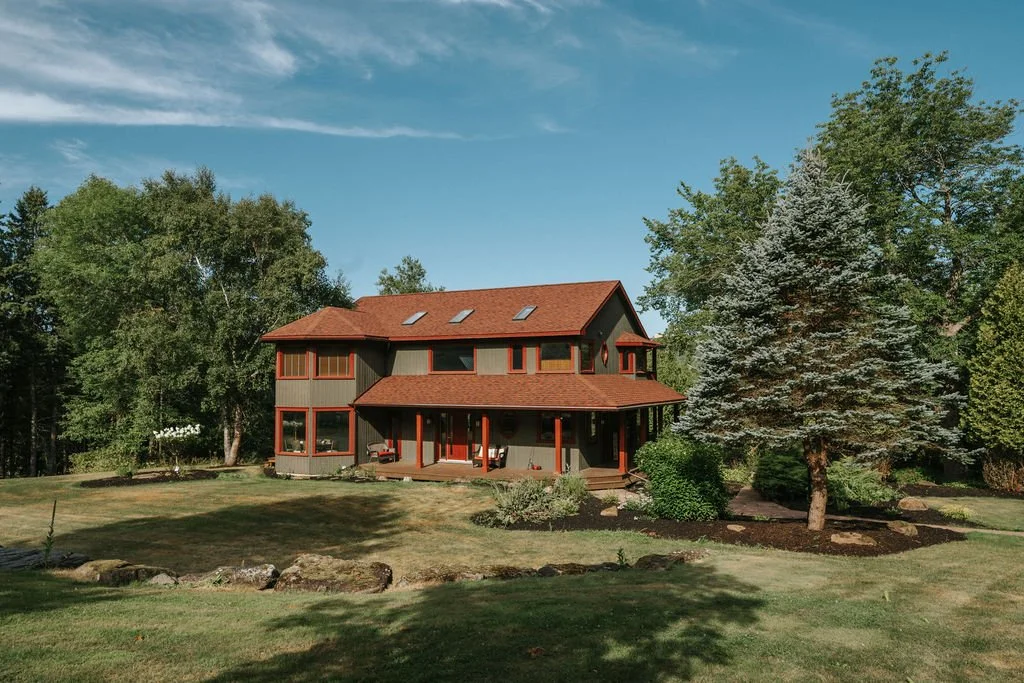 Exterior view of the recovery home and surrounding property.