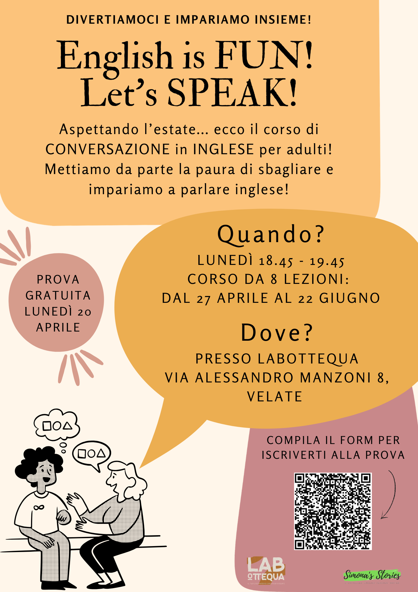 Let's SPEAK! Corso di conversazione, prova gratuita - LABottequa