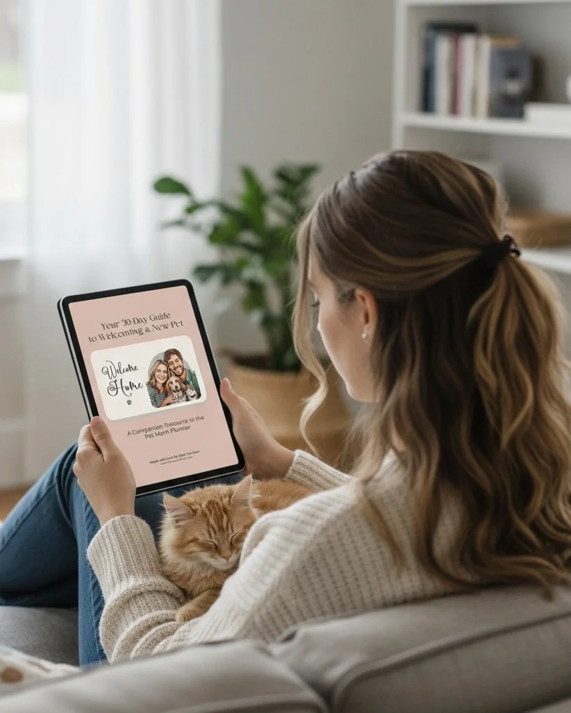 Adopter using the Welcome Home Success Kit