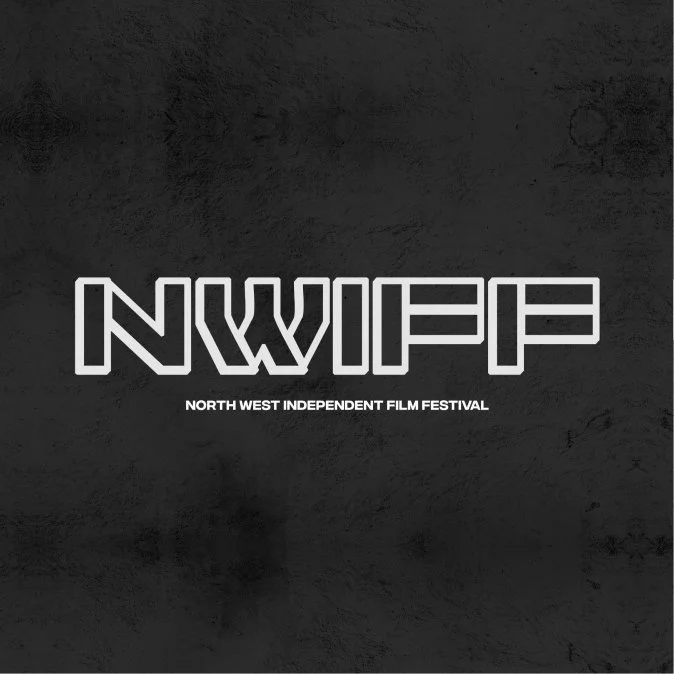 Logo for the North West Independent Film Festival with stylized text NWIFP and festival name below.