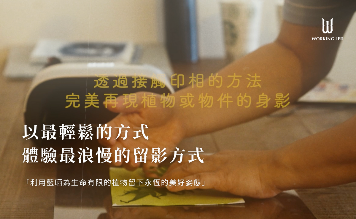 藍晒日光顯影「為植物留下永恆的美好」