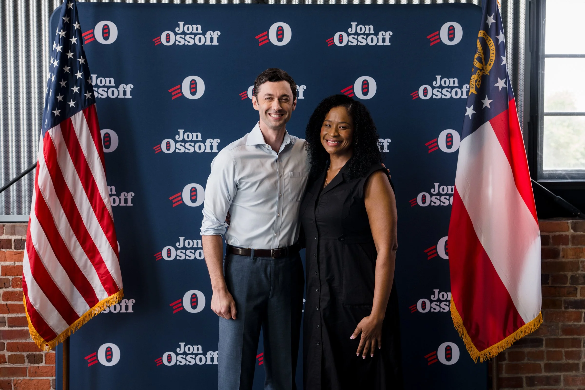 Amanda Hollowell and Jon Ossoff