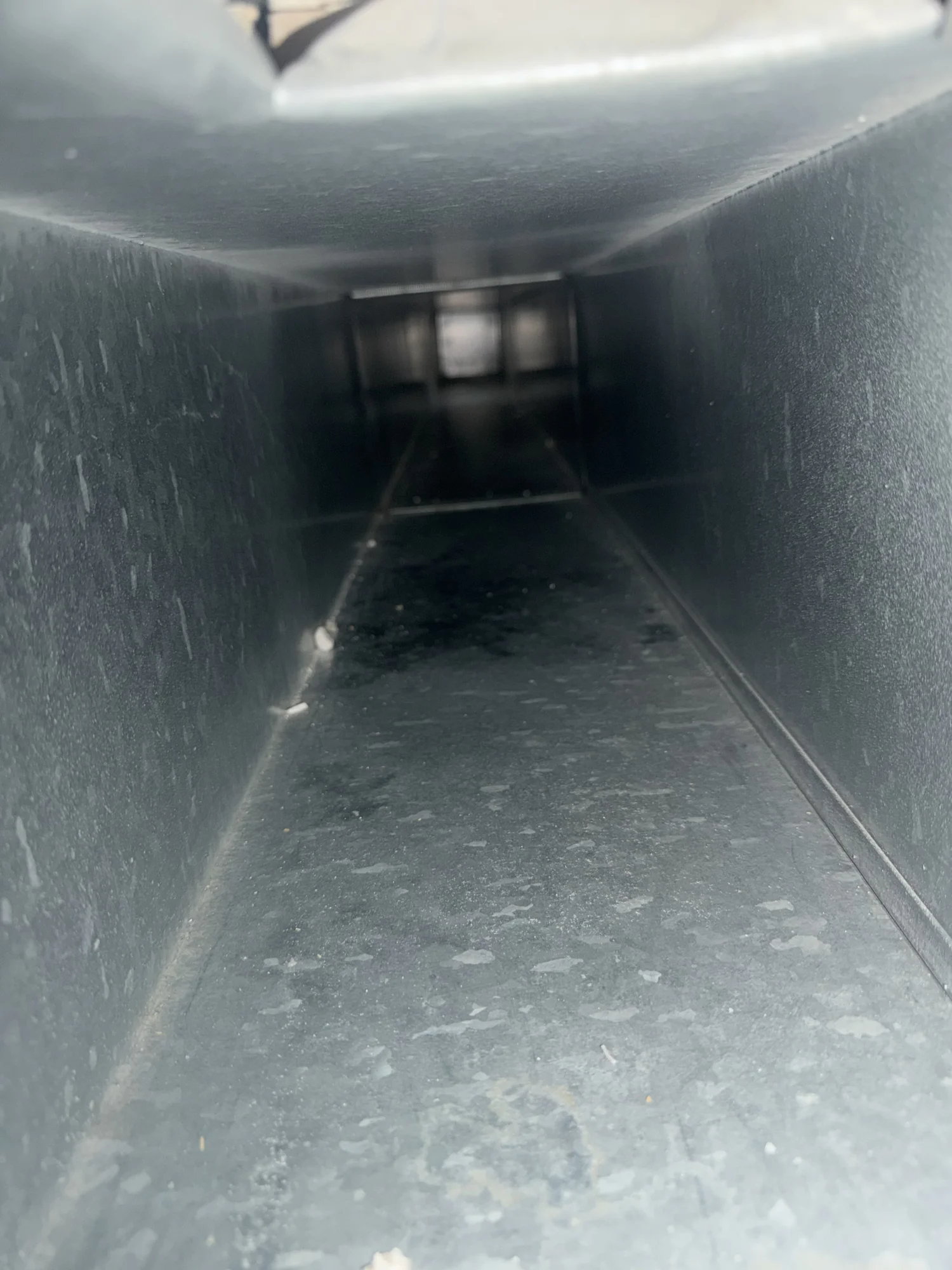 Residential metal ductwork after air duct cleaning in Catonsville Maryland