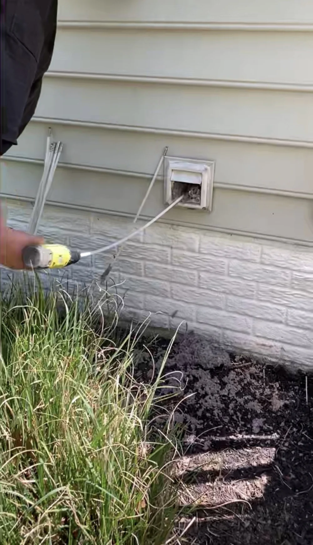 Residential dryer vent cleaning by Air Duct Pros, Inc.