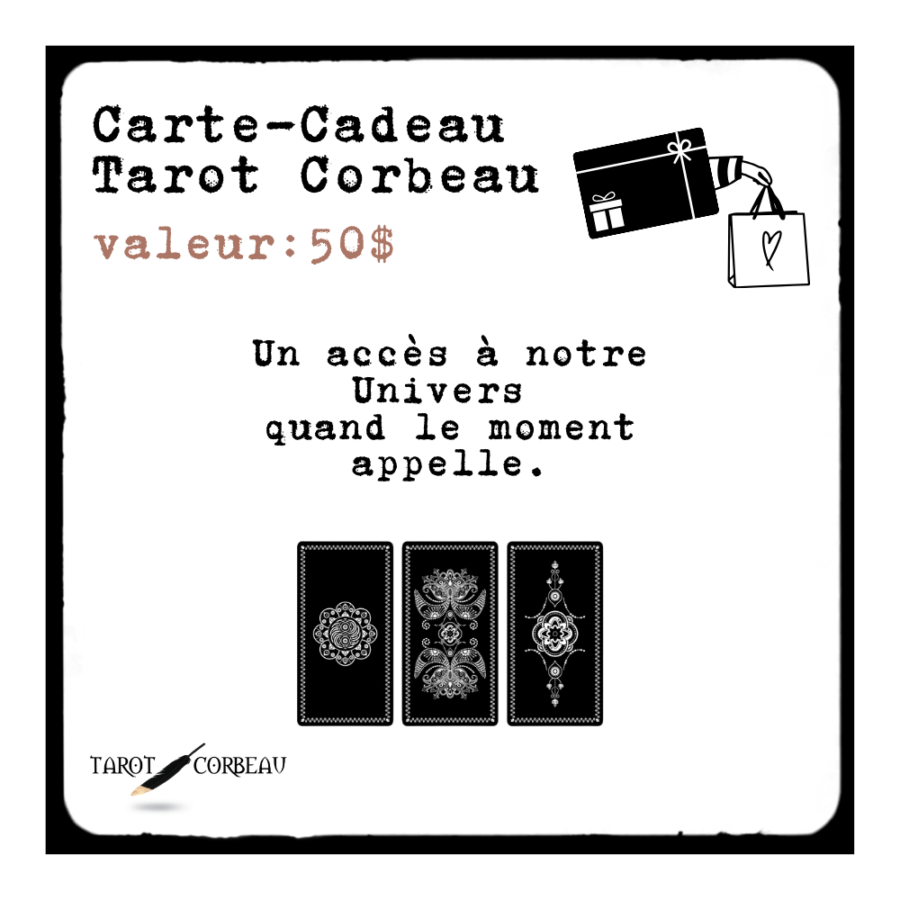 Carte-cadeau Tarot Corbeau 🎁︎