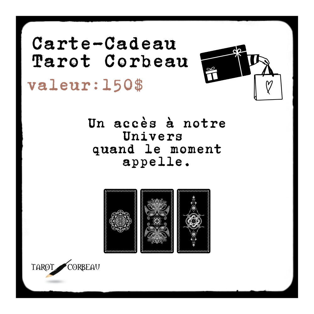 Carte-Cadeau Tarot Corbeau 🎁︎