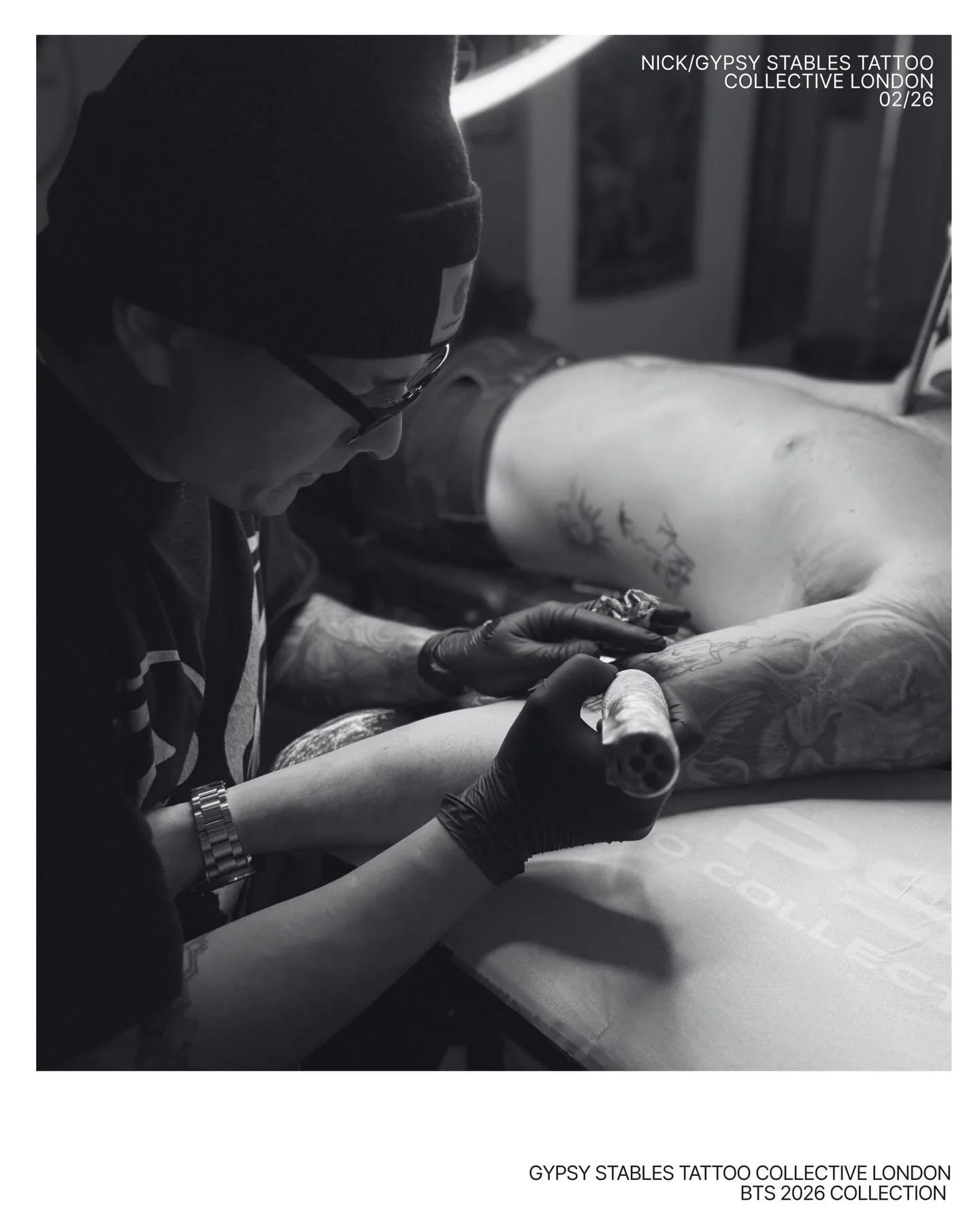 Nick tattooing at our central London tattoo shop | February 2026 | @nicktattoo.g | To book a tattoo with Nick who specialises in realism tattoos contact him directly or book via our website