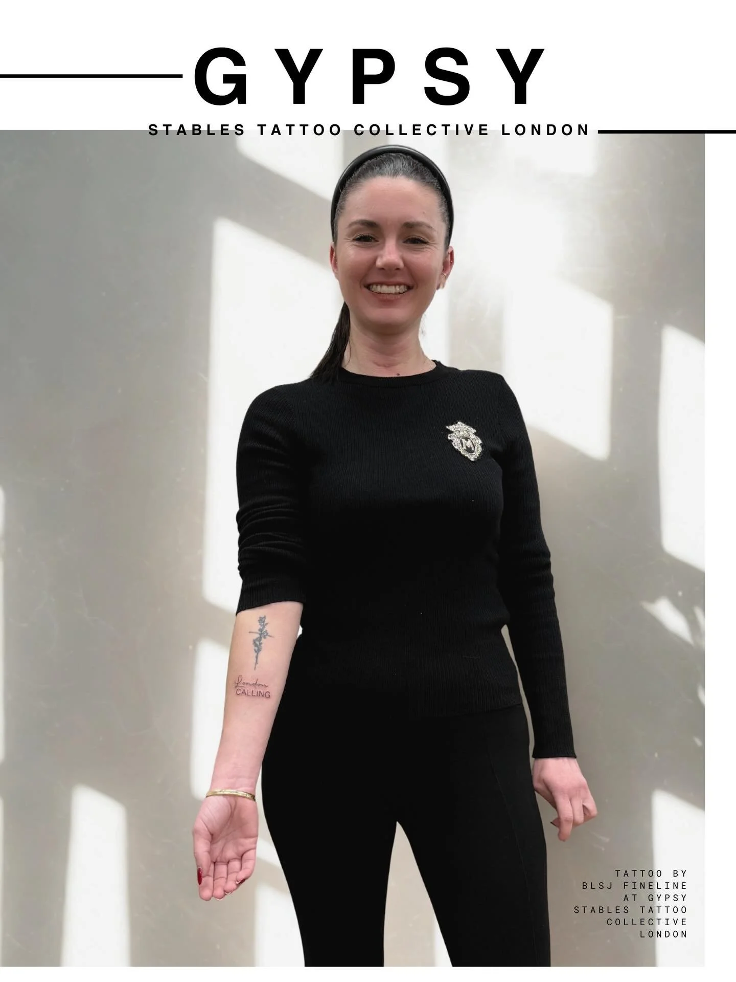 London calling tattoo by @blsj_fineline done at our central London tattoo studio | Faces@Gypsy 2026