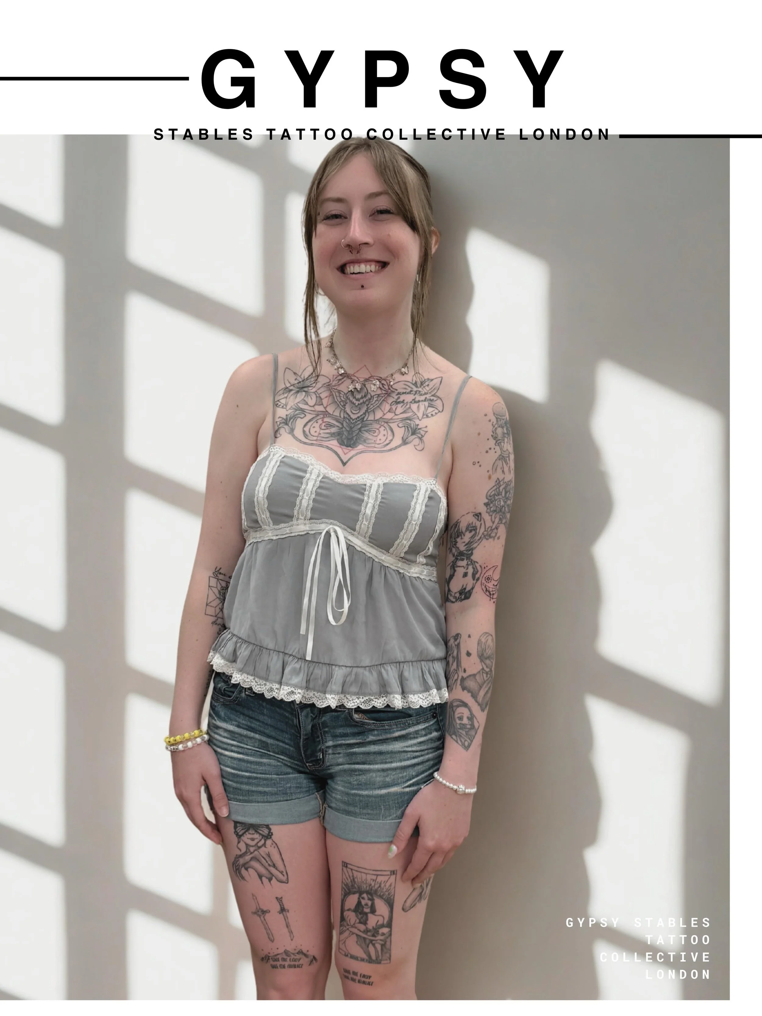 Soul Eater Moon tattoo by @blsj_fineline at our central London tattoo studio | Faces@Gypsy 2026