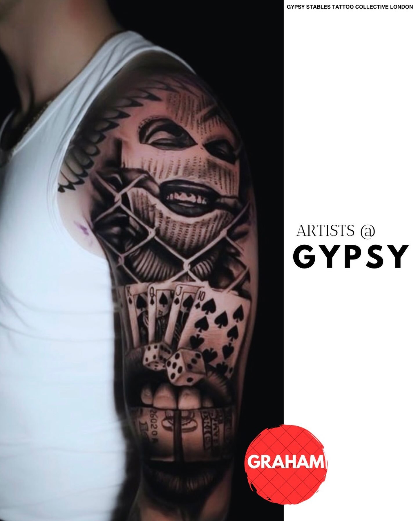 Artist Graham OG @grahamogtattoos | Artists@gypsy 2026 

Since 2011 | One of the top trusted places for tattoos and piercing in central London | Modern studio 5-minutes walk from Oxford Street | A specialist team of tattoo artists and body piercers |