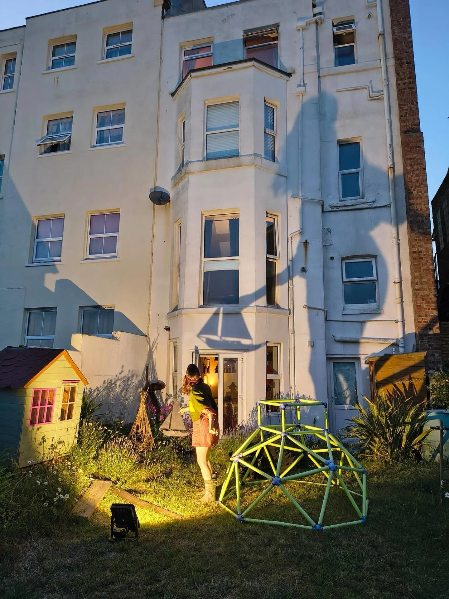 Testing our portable 10,000k light for our new project - And So Our Shadows Dance, for the B-Side festival. 

We&rsquo;ll be creating shadows for a fair that&rsquo;s no longer there, as though they left and forgot to take their shadows with them. 

B