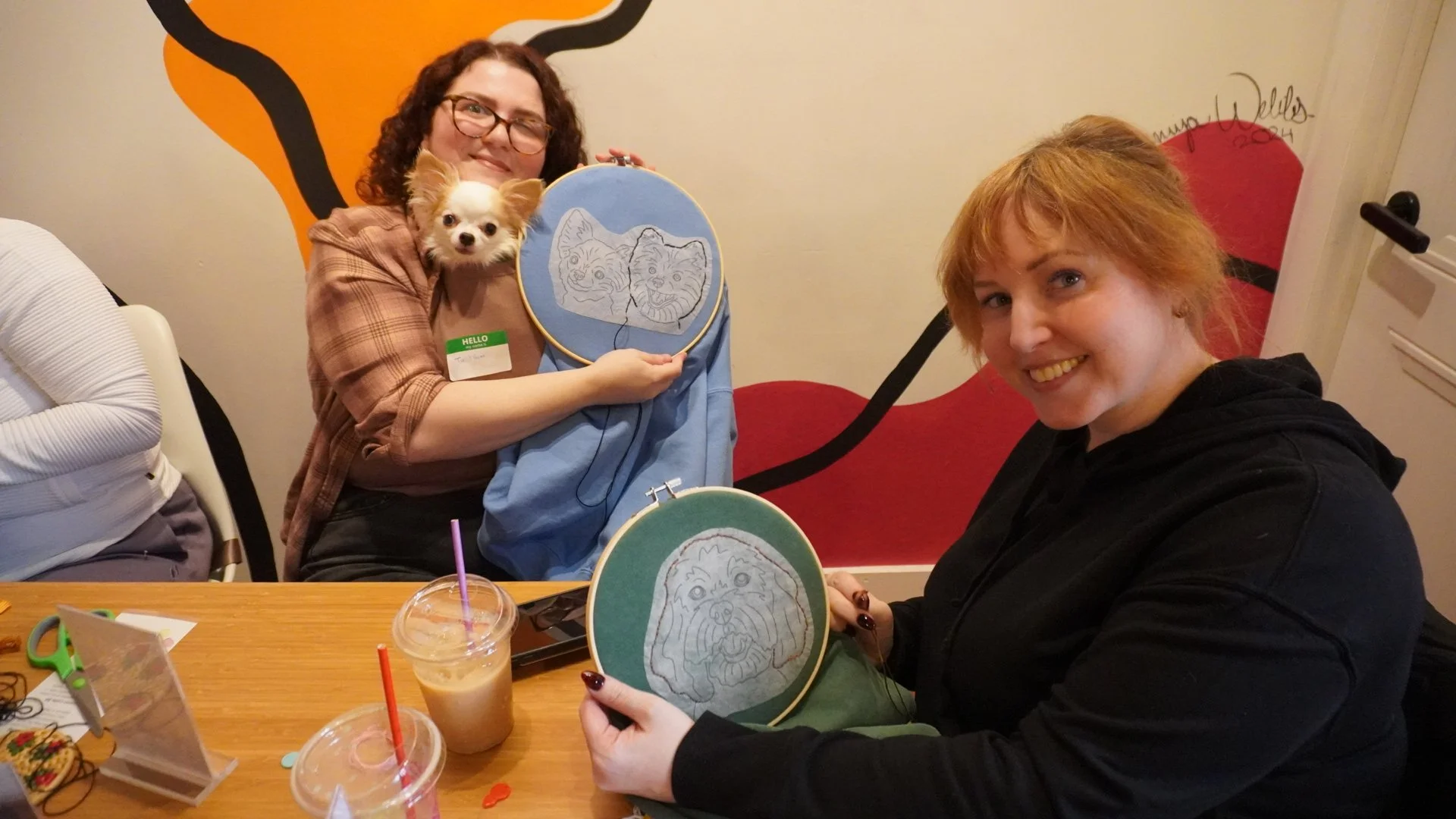 Pet Embroidery at Sunday Girl Café — February Workshop