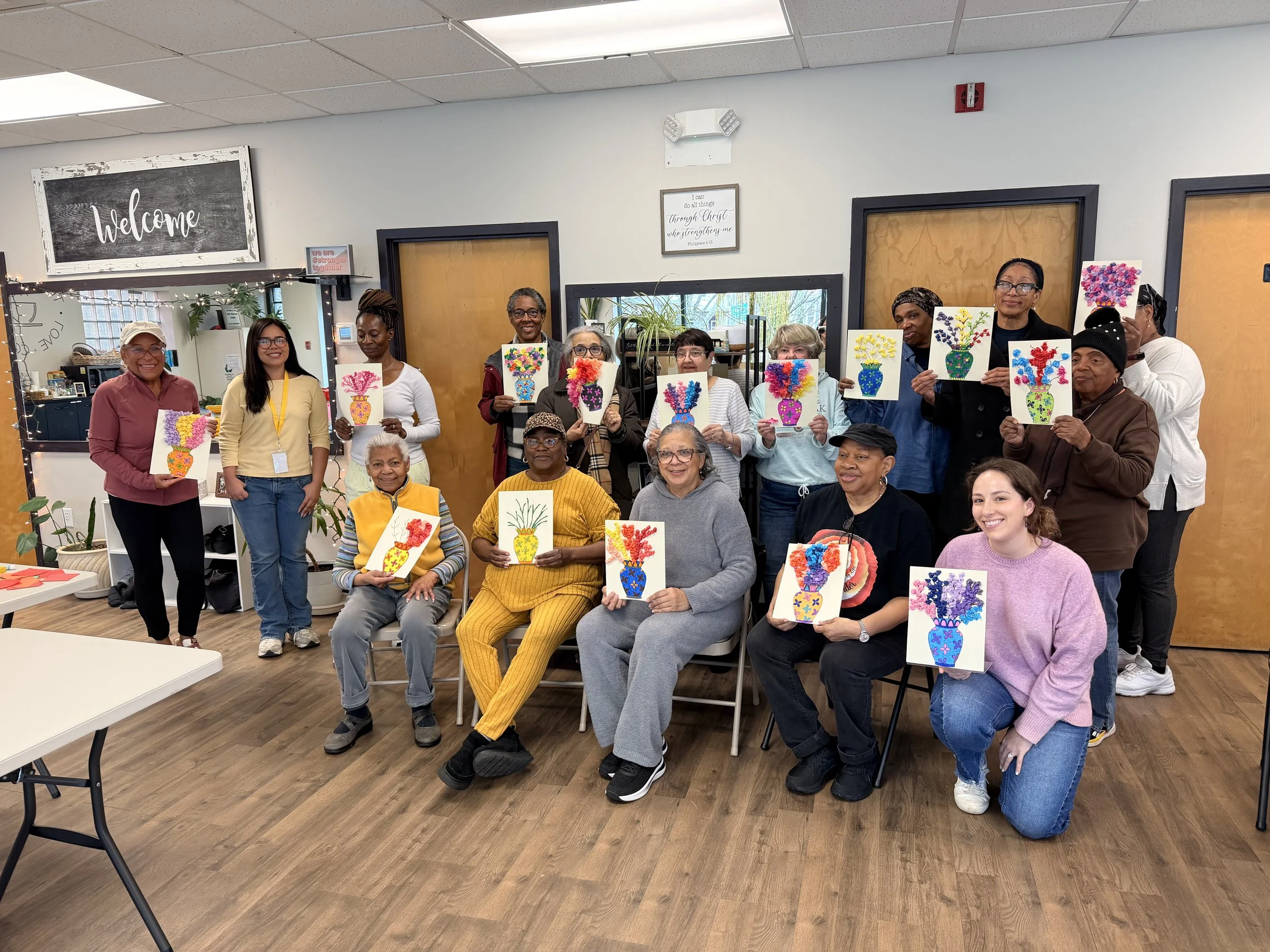 Senior Craft Workshop: Tissue Paper Flower Bouquets at WOW Center