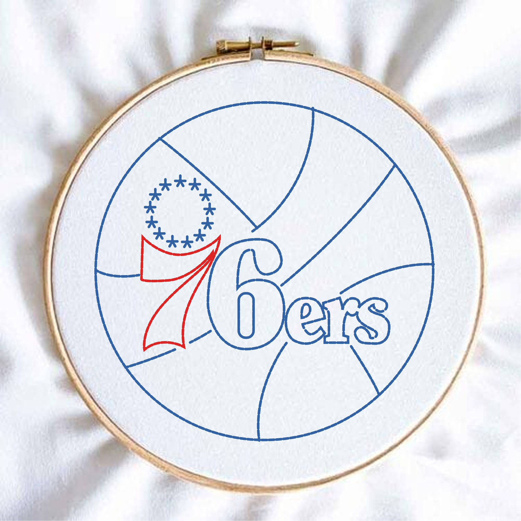 76ers Embroidery Kit
