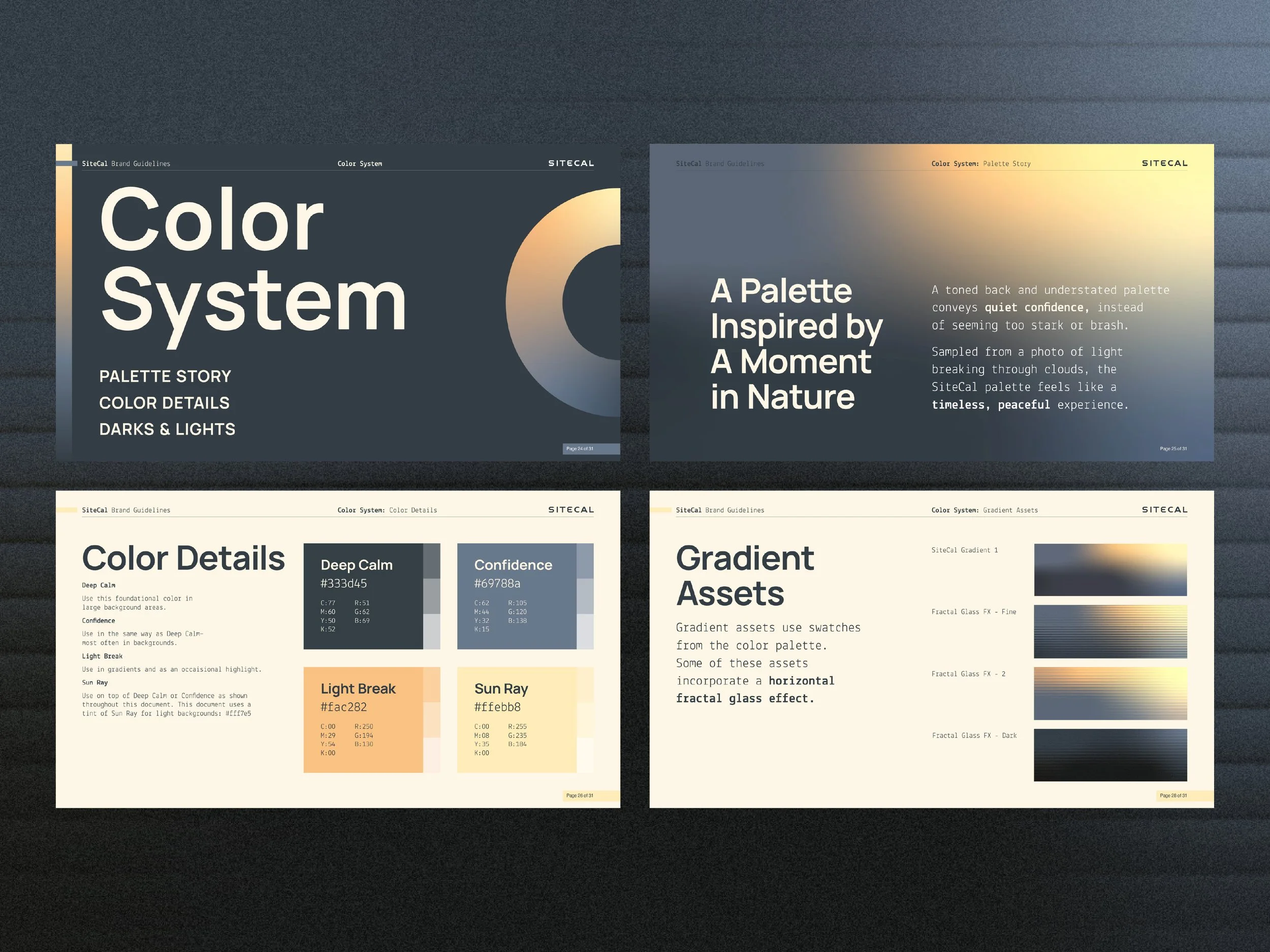 Brand Guide design - SIteCal