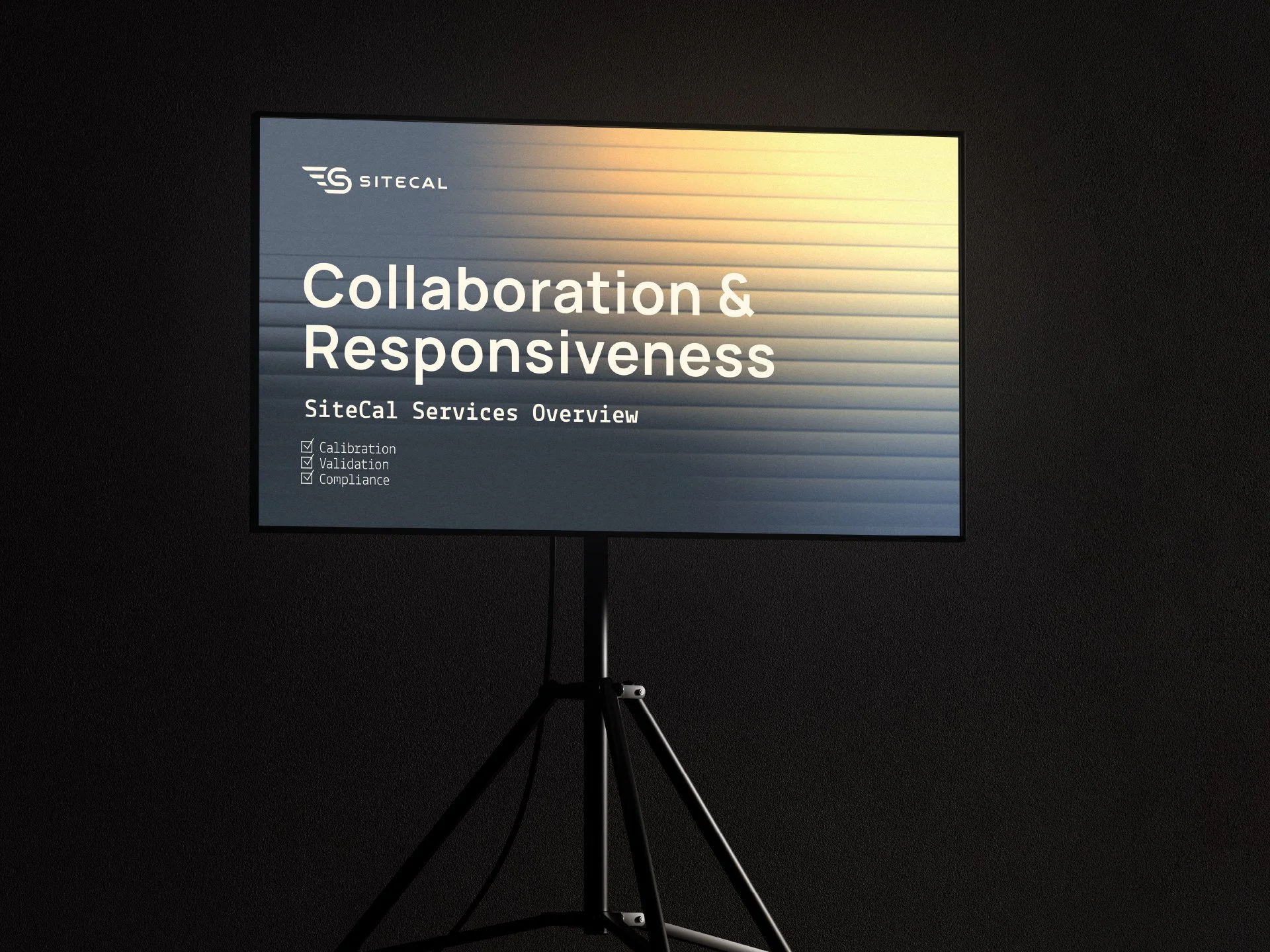 SiteCal brand identity design - presentation