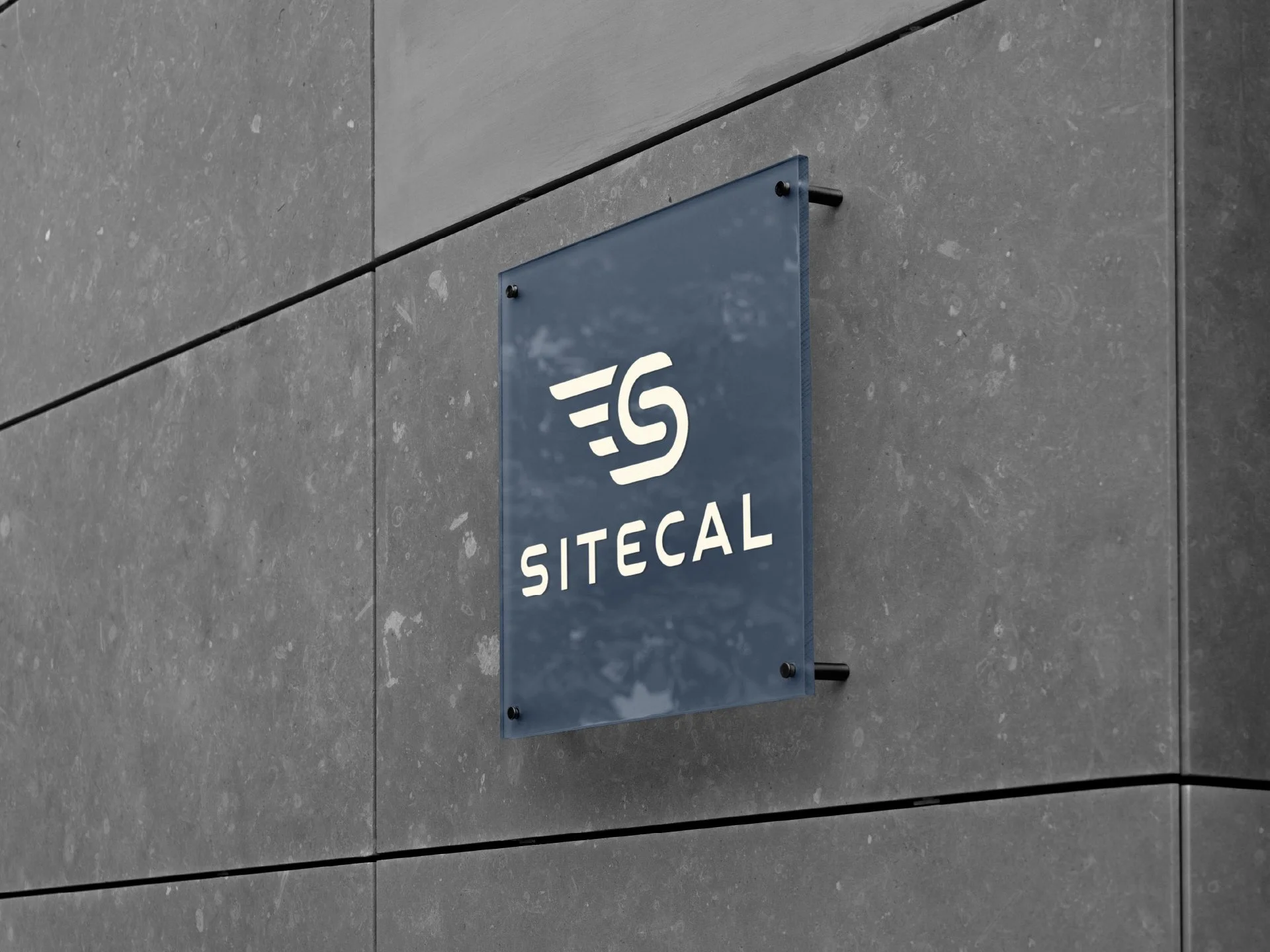 SiteCal logo signage