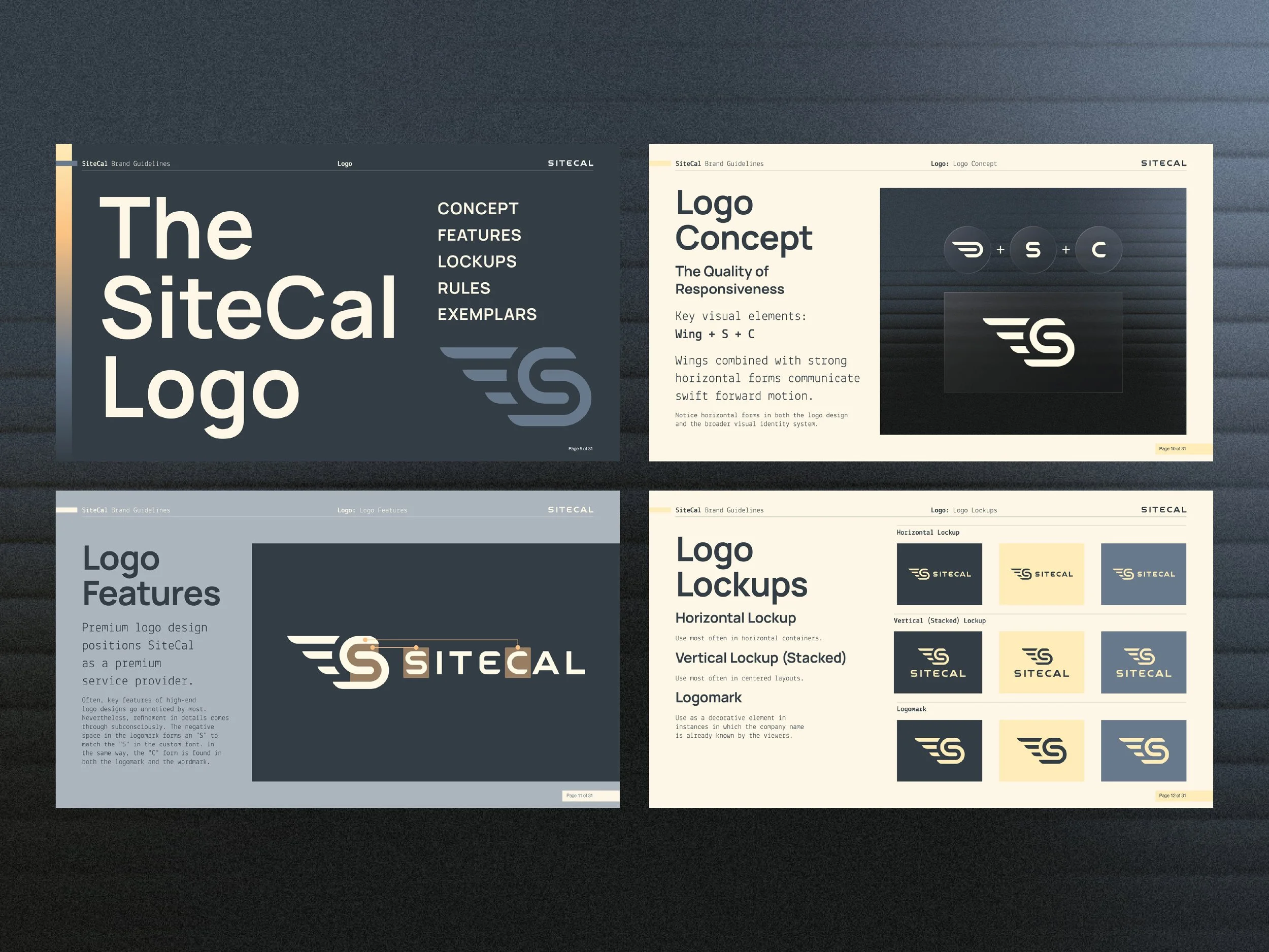 Brand Guide design - SIteCal