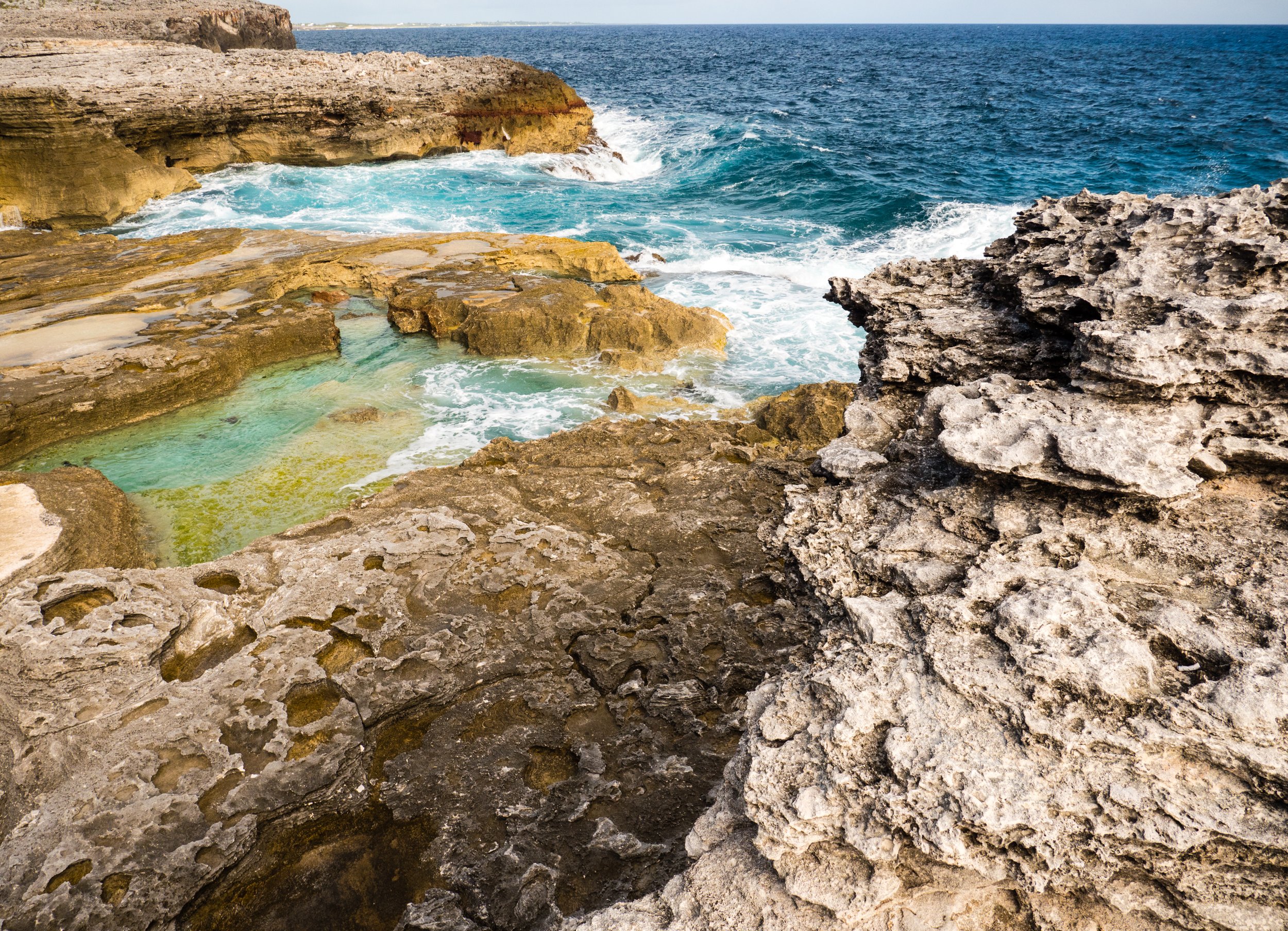 Queens Baths, Eleuthera, Bahamas. 