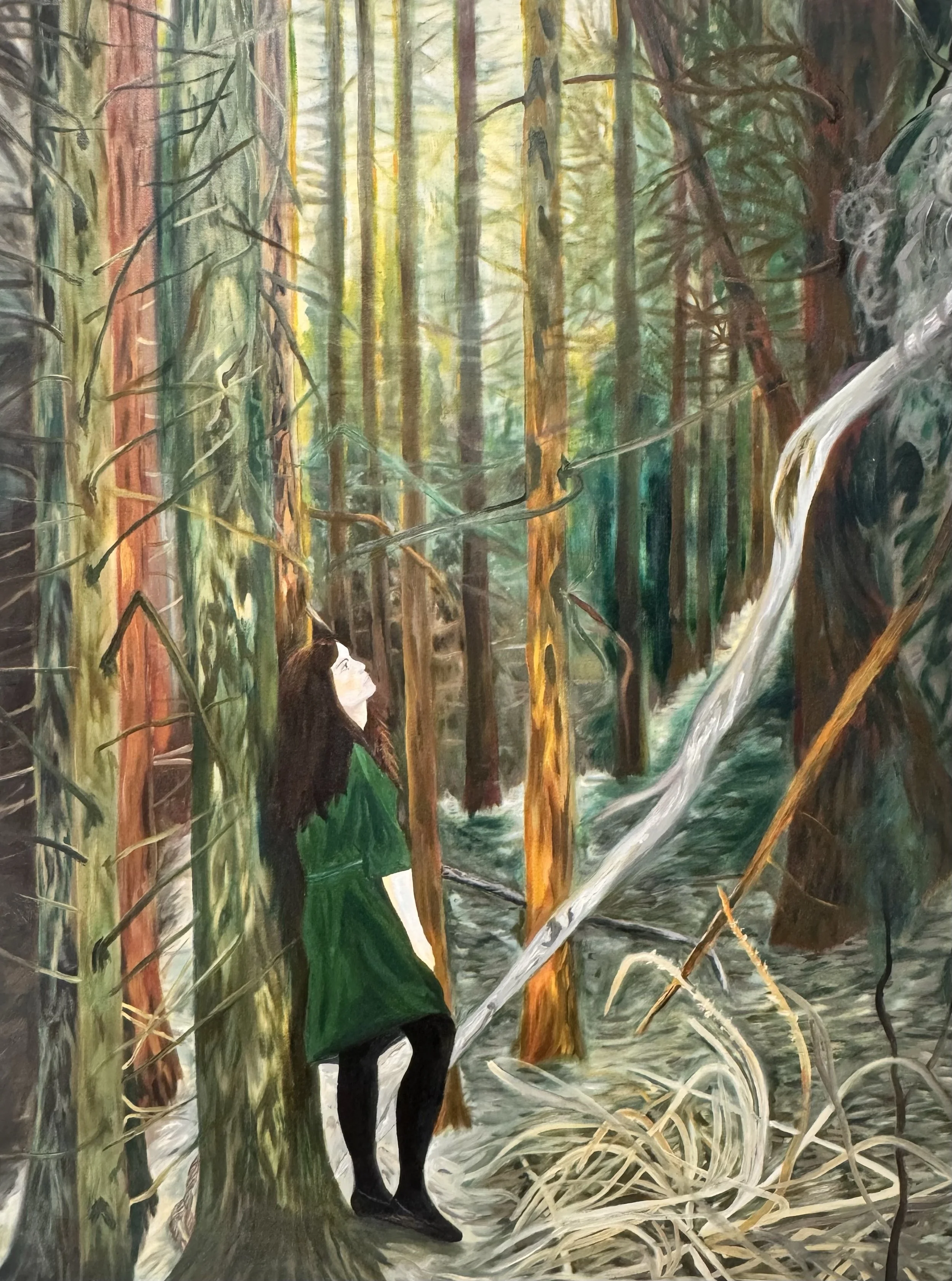 Escape - Woods, oil on Canvas, 102 x76 cm