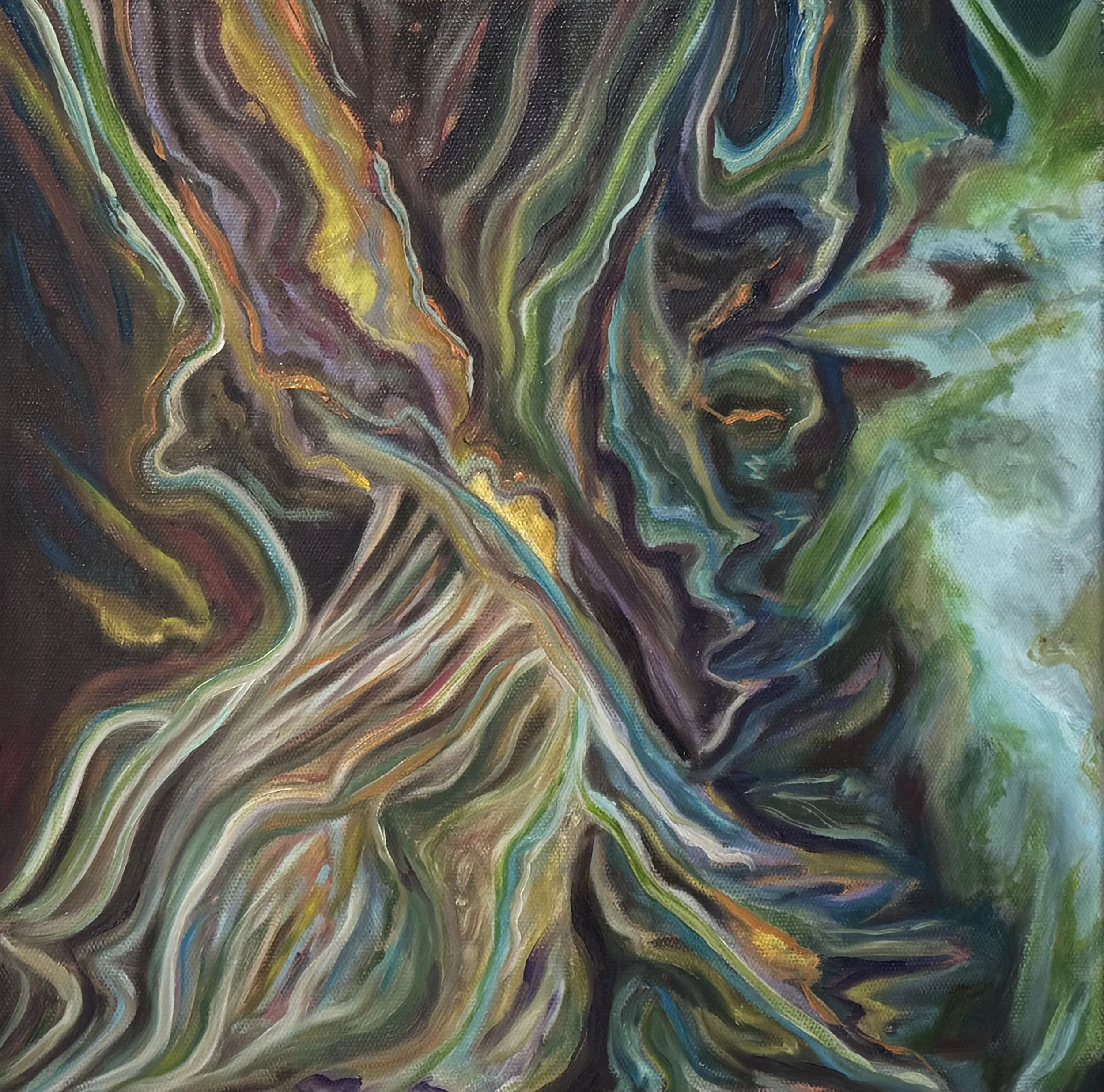 Feldspar 2 Oil on Canvas  12x16cm