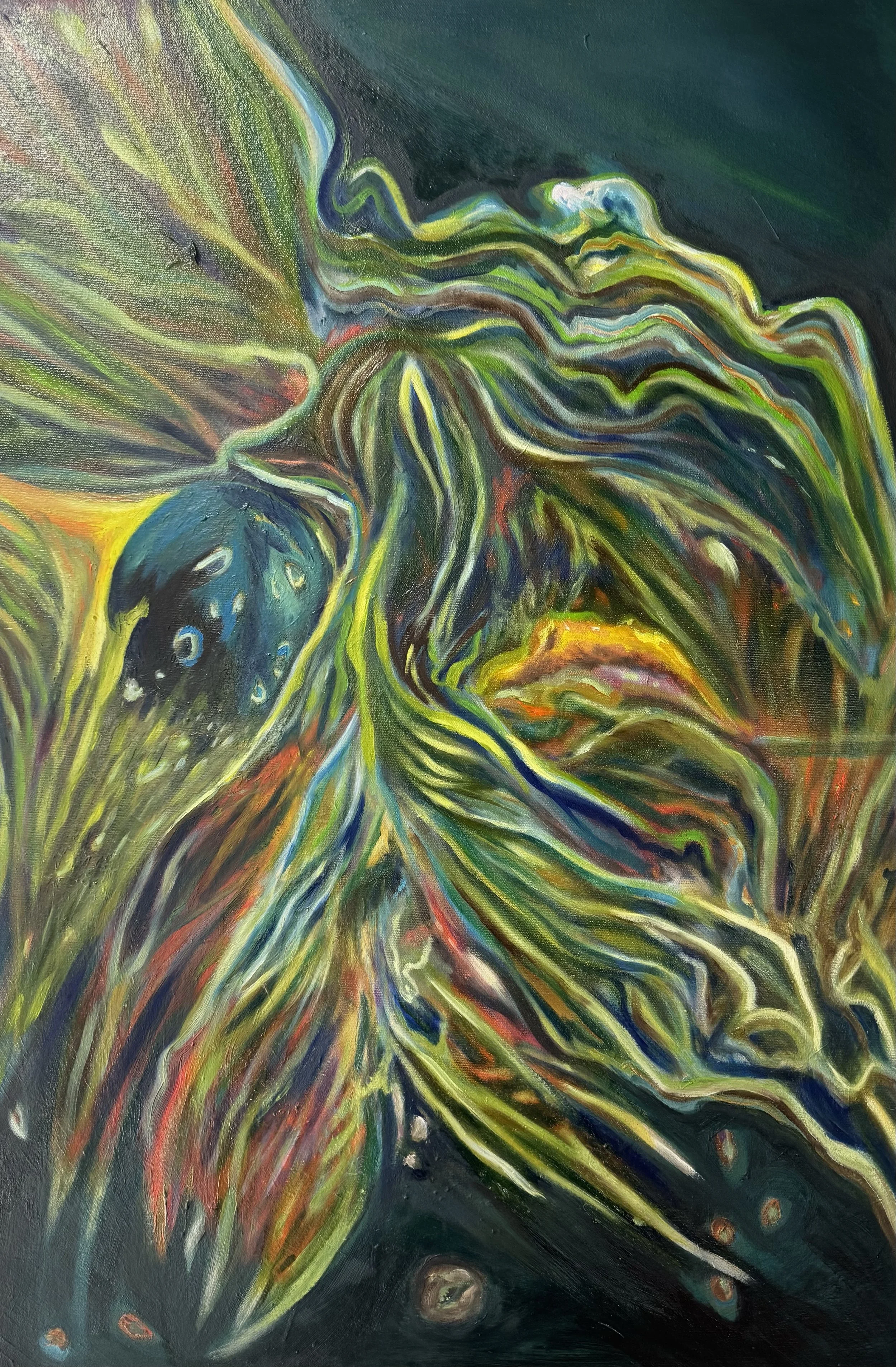 Germanium Optic Transmission 2025 Oil on Canvas 51 x78 cm