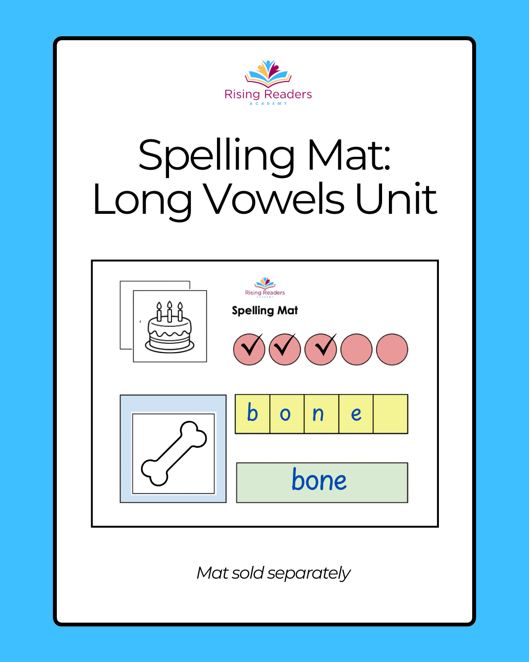 Spelling Mat: Long Vowels Unit