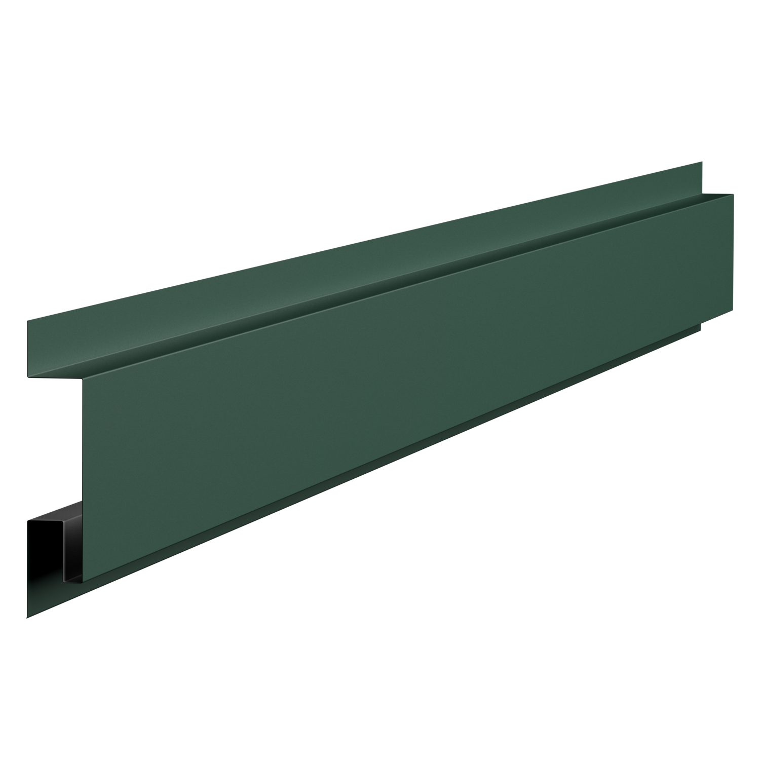 Close-up of a green metal structure with a dark background.