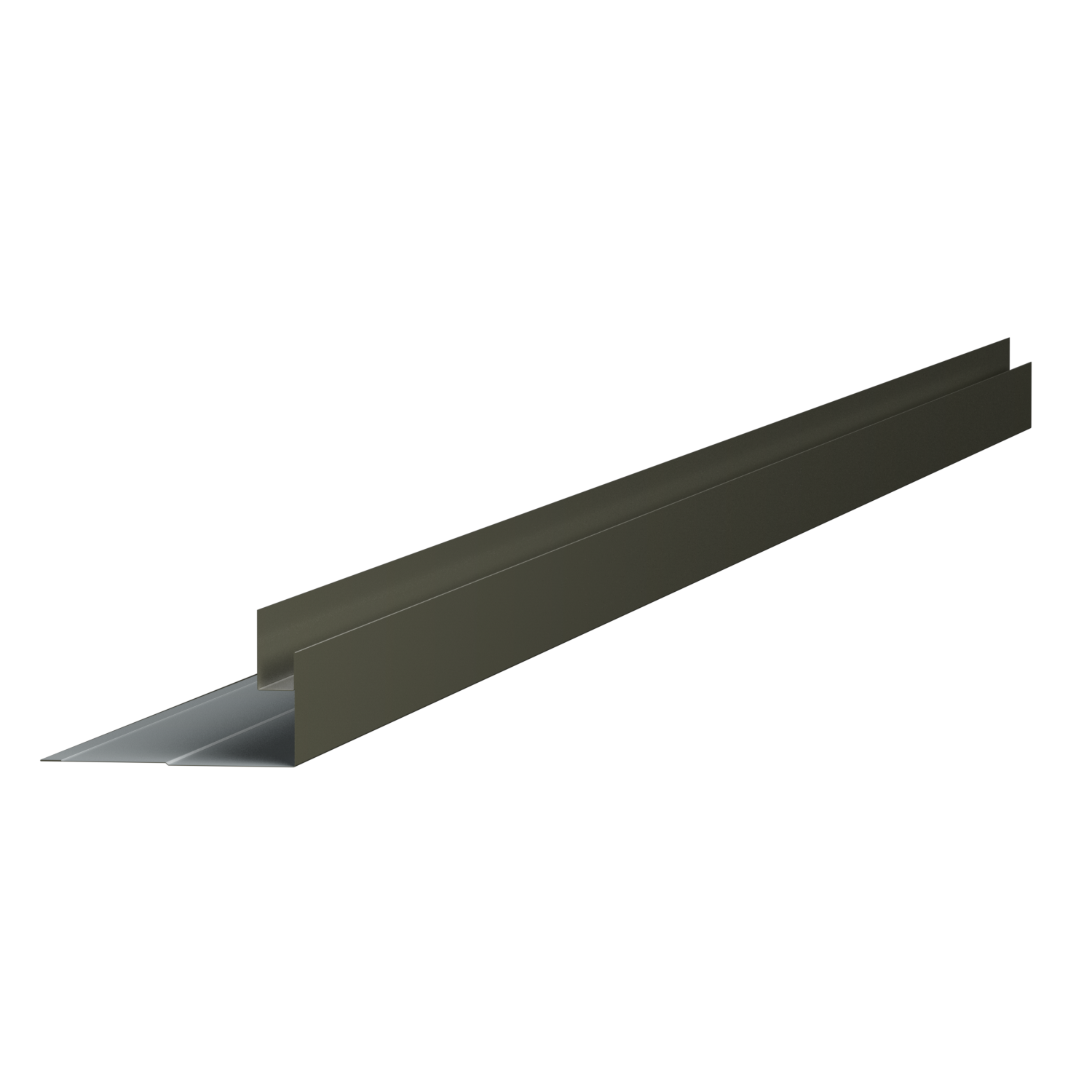 Metal L-bracket with one flange and one prong, made of gray metal with a matte finish.