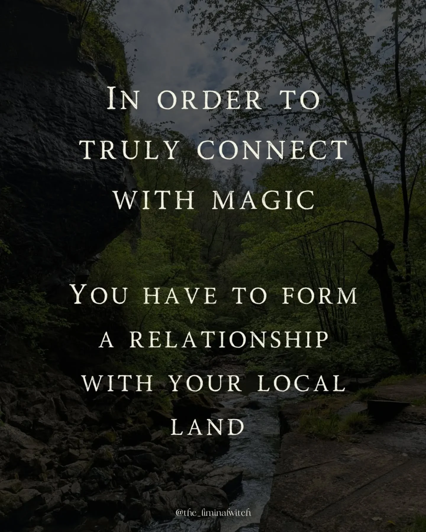 I'll preach this forever 👇🏼

It's absolutely fine to look further afield, some people are called to distant lands for a number of reasons. 

But that doesn't mean you should neglect the spirits and land closest to home.

🌀 The immediate area in wh