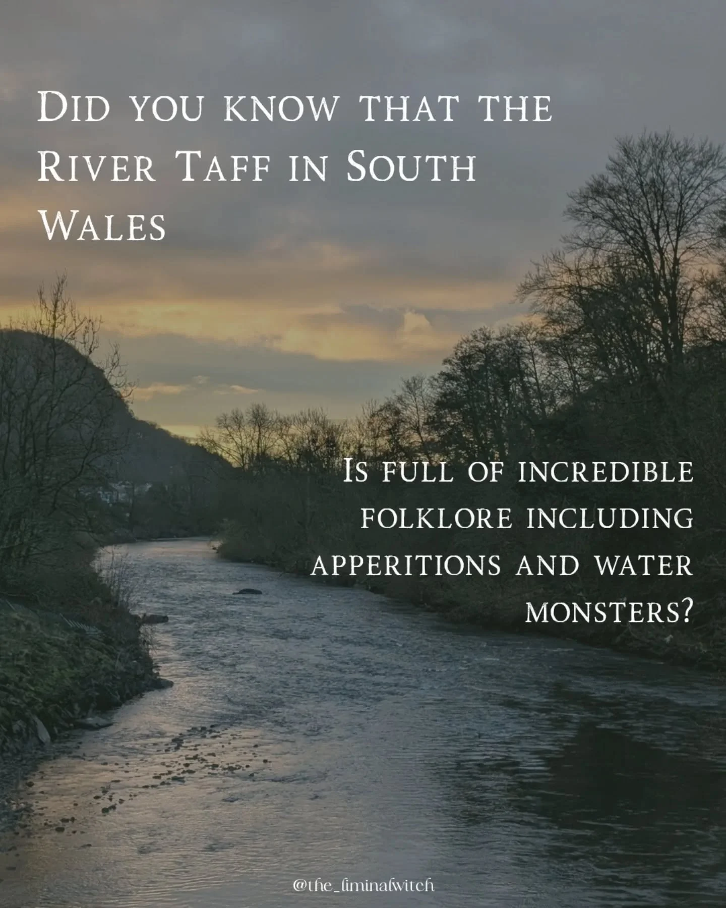 The River Taff is a special river 👇🏻

Being a Cardiff girl, I've grown up with the Taff in my life and these days, I can't live too far away from it, it doesn't feel right! So the waters are never too far away. 

🌊 The Afon Taf has unfortunately b