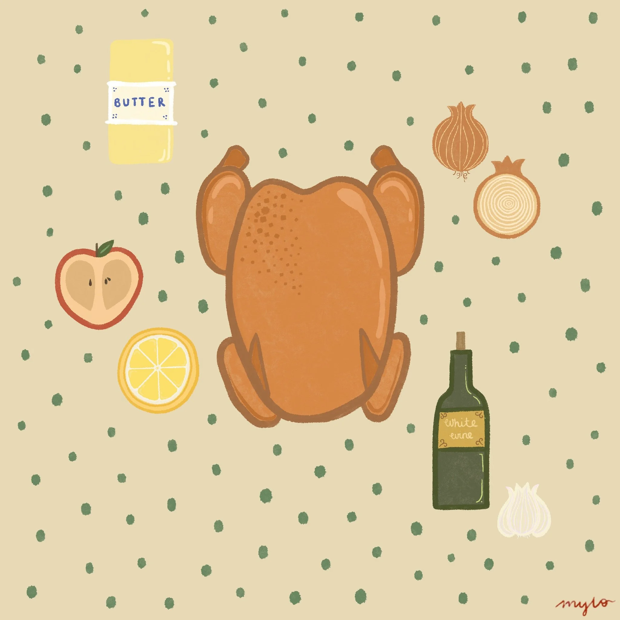 Roast dinner print 6" x 4"