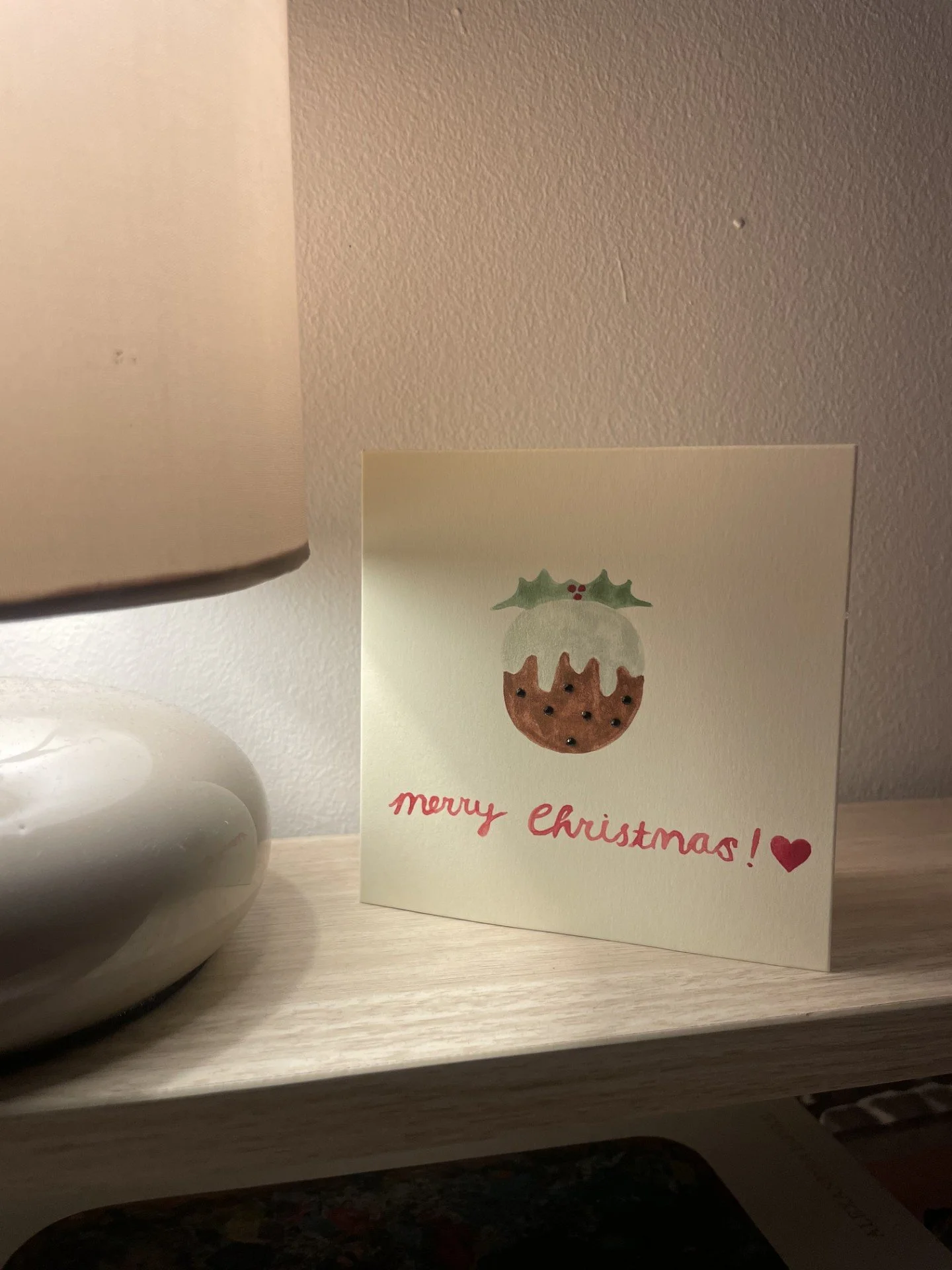 Christmas pudding card