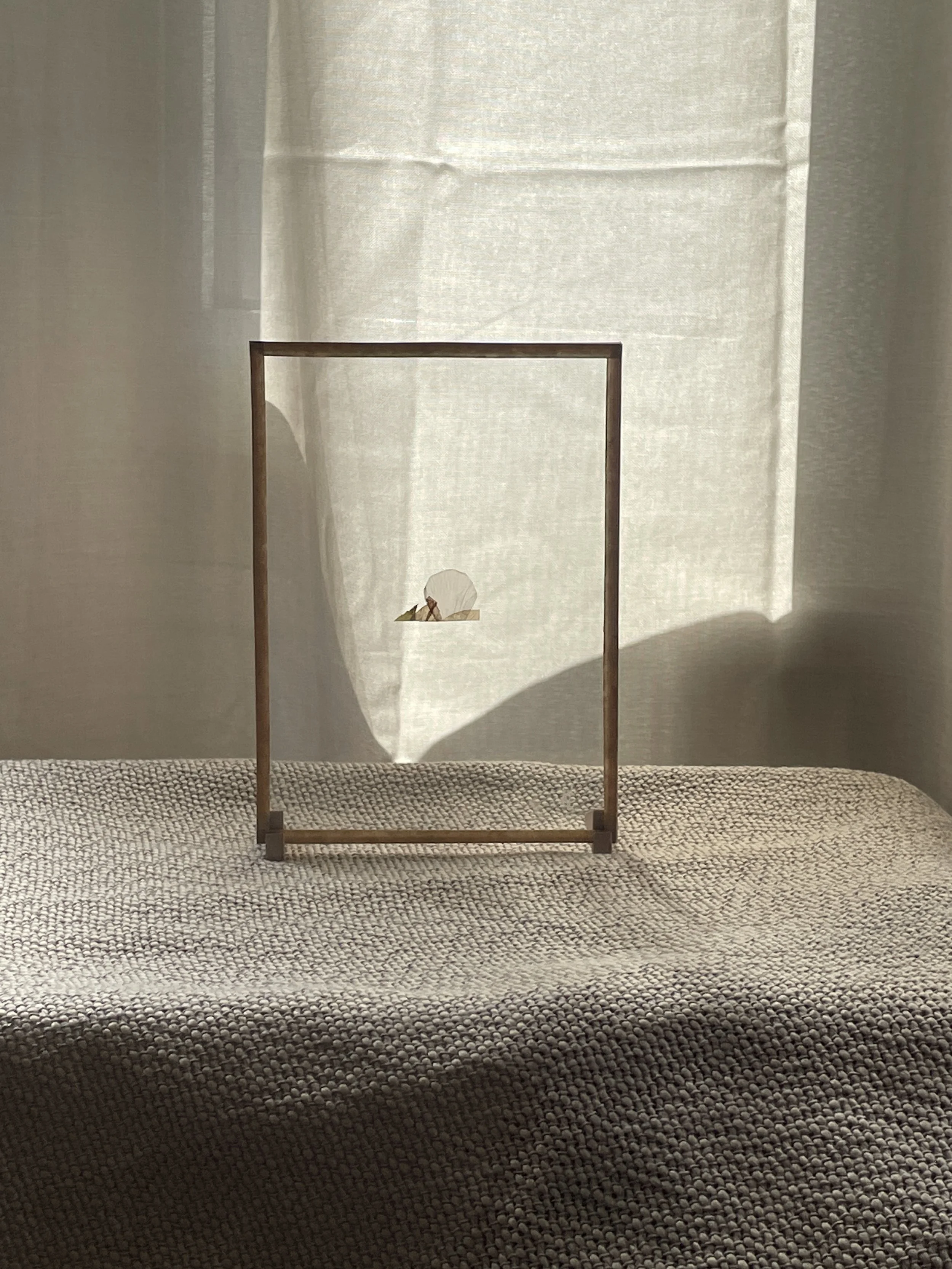 Tableau à partir de fleurs de cérémonies funéraires.