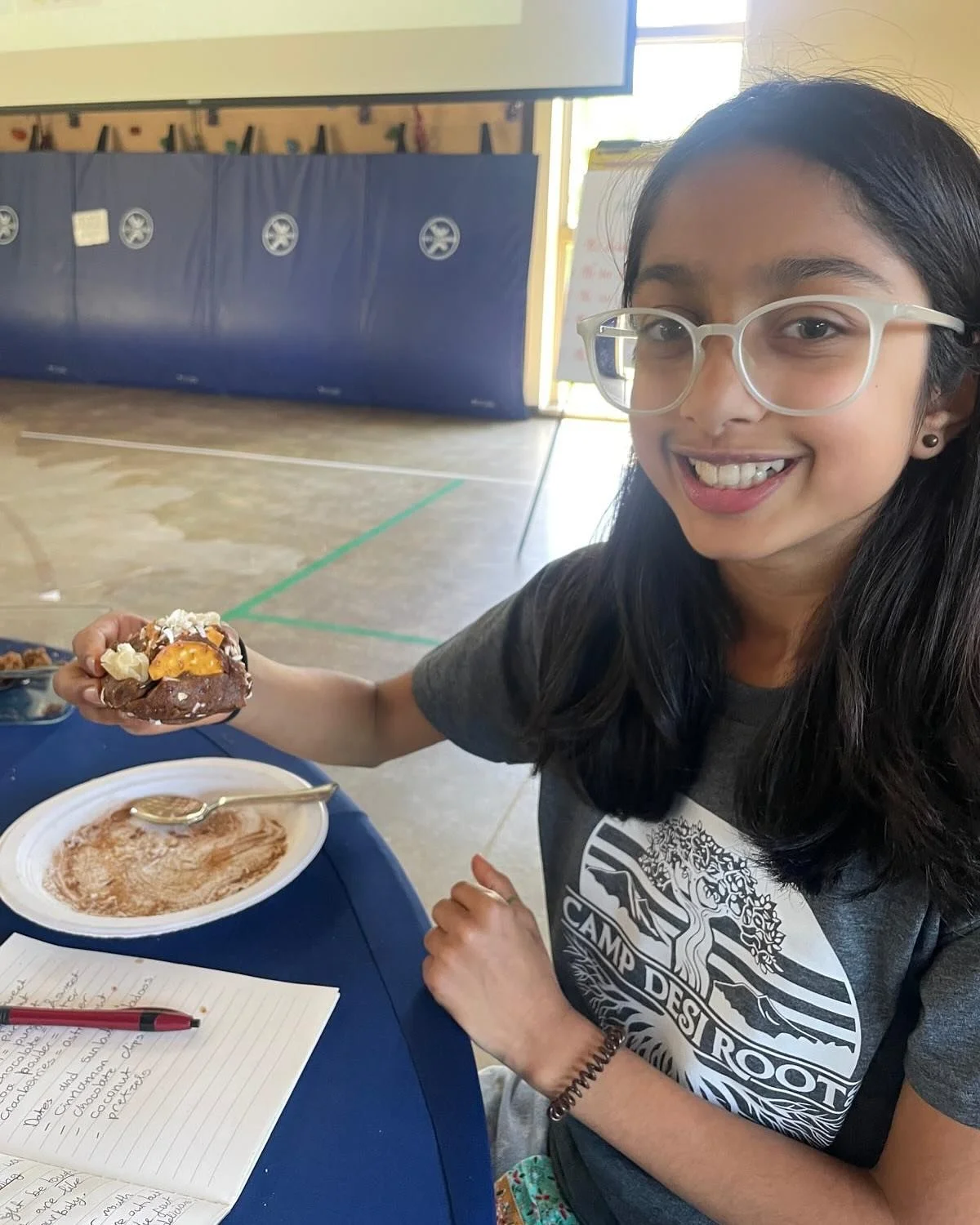 A few weeks ago, @campdesiroots invited Simsim Rituals to teach their girls about Ayurveda! We started with some yoga and breathing, and then moved to nutrition. Sweet, salty, sour, pungent, bitter, and astringent - the 6 tastes of Ayurveda came to l