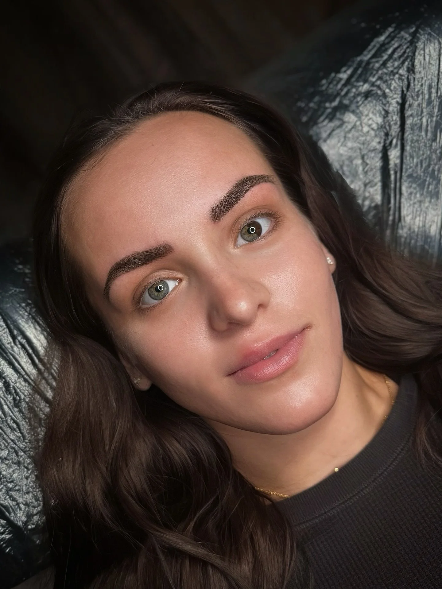 Fluffy Color Refresh for Megan after TOO long!!! Was so lovely to see her today :)

&amp; how cool is her heterochromia!!! 💚🤎

#microblading #bladeandshade #nanobrows #browartist #fluffybrows