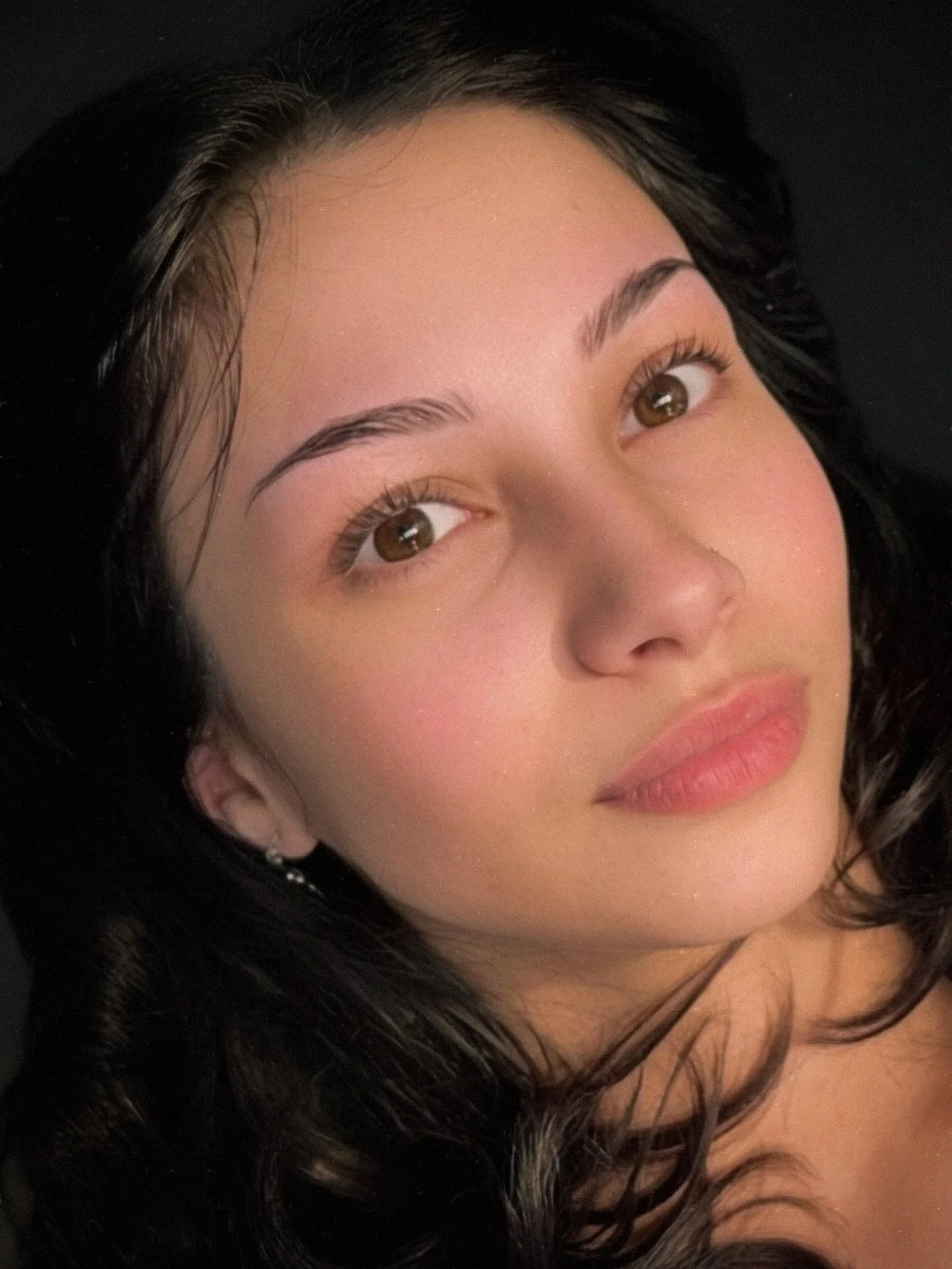 And she just looks like this always

Lash lift &amp; brow sculpt for Cate 🫶🏻🩵🧚🏻&zwj;♂️🍓🍰