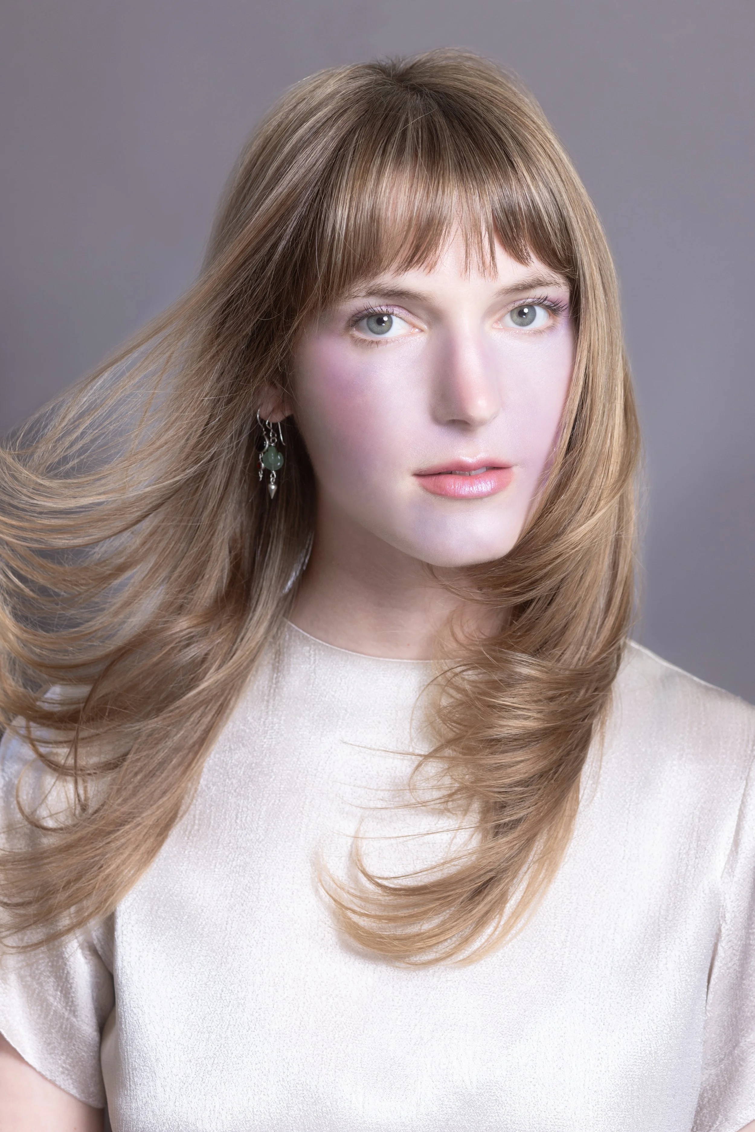 Golden highlights and a longe-layered haircut by Jill Janice, Union Beauty salon, Park Slope, Brooklyn.