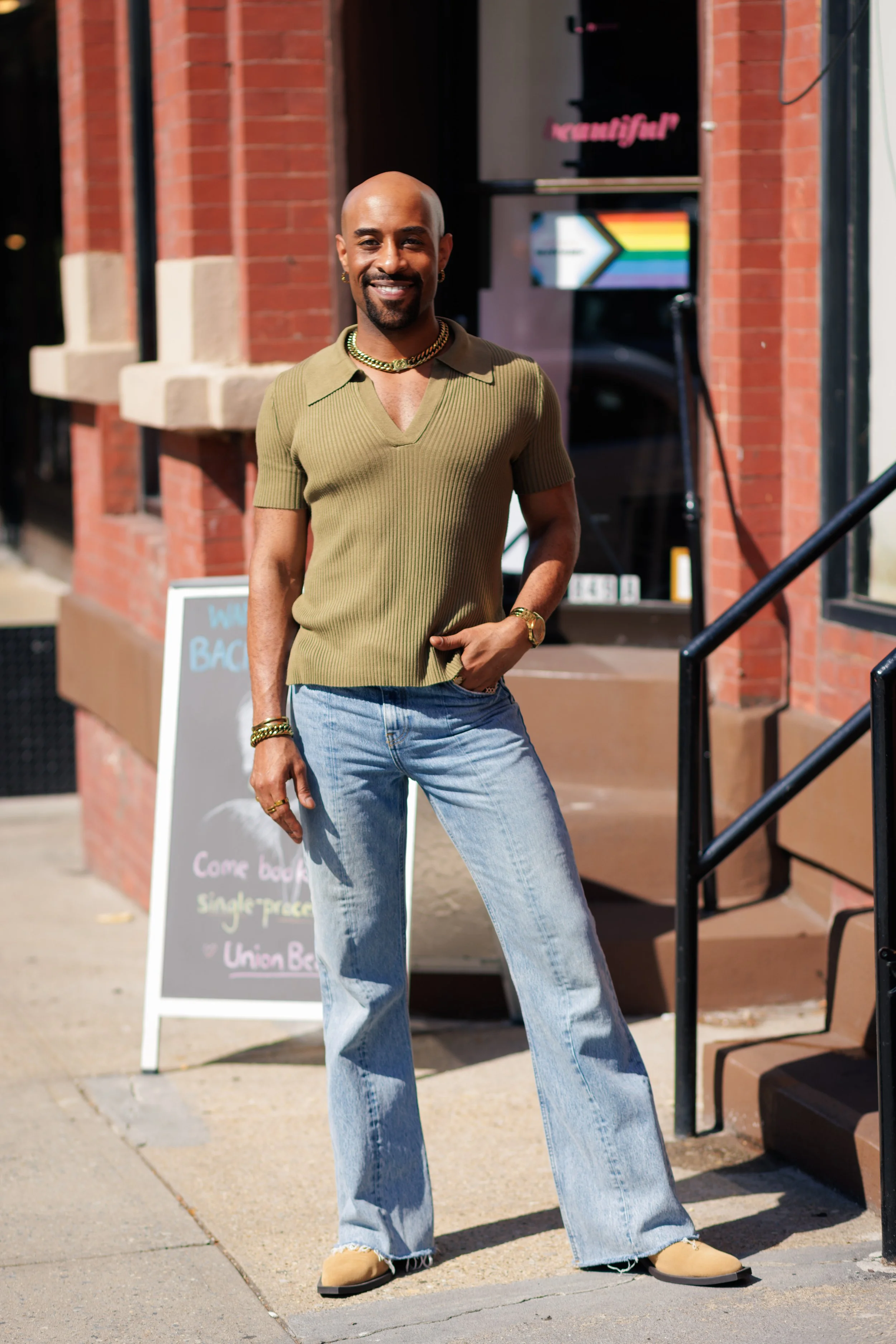 Kameo Latortue, senior front desk coordinator at Union Beauty Salon located in Park Slope, Brooklyn NY