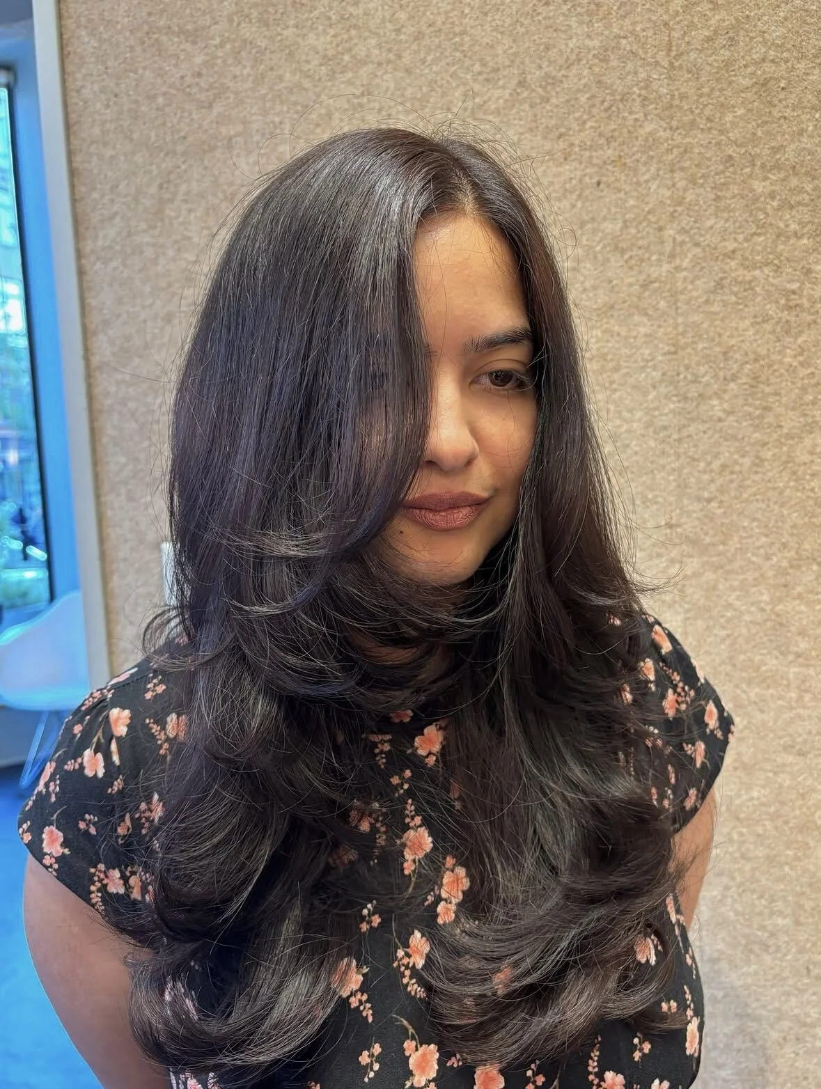 Long-layered haircut by Lily Ringler, Union Beauty salon, Park Slope, Brooklyn.