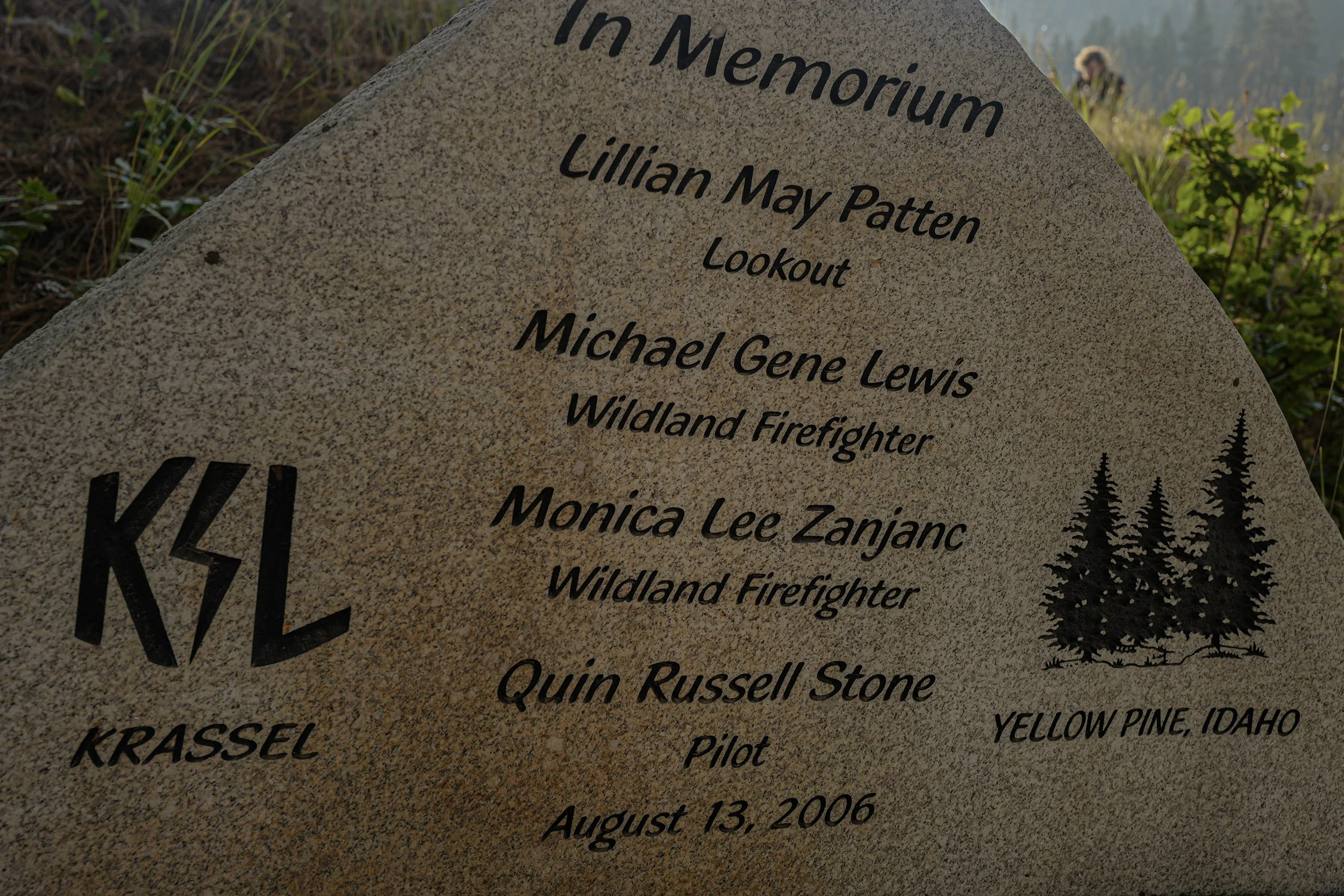 One of the early community projects included a monument to the four firefighters killed in a helicopter crash while fighting a fire that threaten the community in 2006. Smoke obscured the visibility in the basin causing the helicopter to collide with