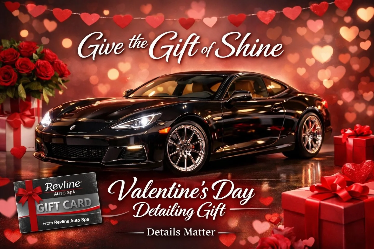 💘 Still need a last-minute Valentine&rsquo;s Day gift?

Skip the flowers that fade&hellip; give them something that SHINES. ✨🚗

This Valentine&rsquo;s Day, surprise them with a professional detail from Revline Auto Spa &mdash; because nothing says 