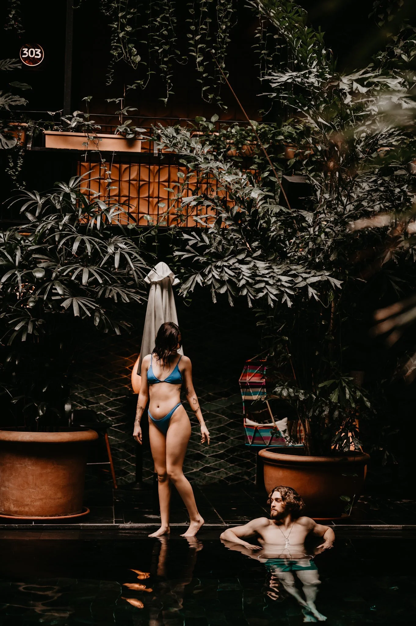 Spicy Poolside Couple Photos | Copenhagen