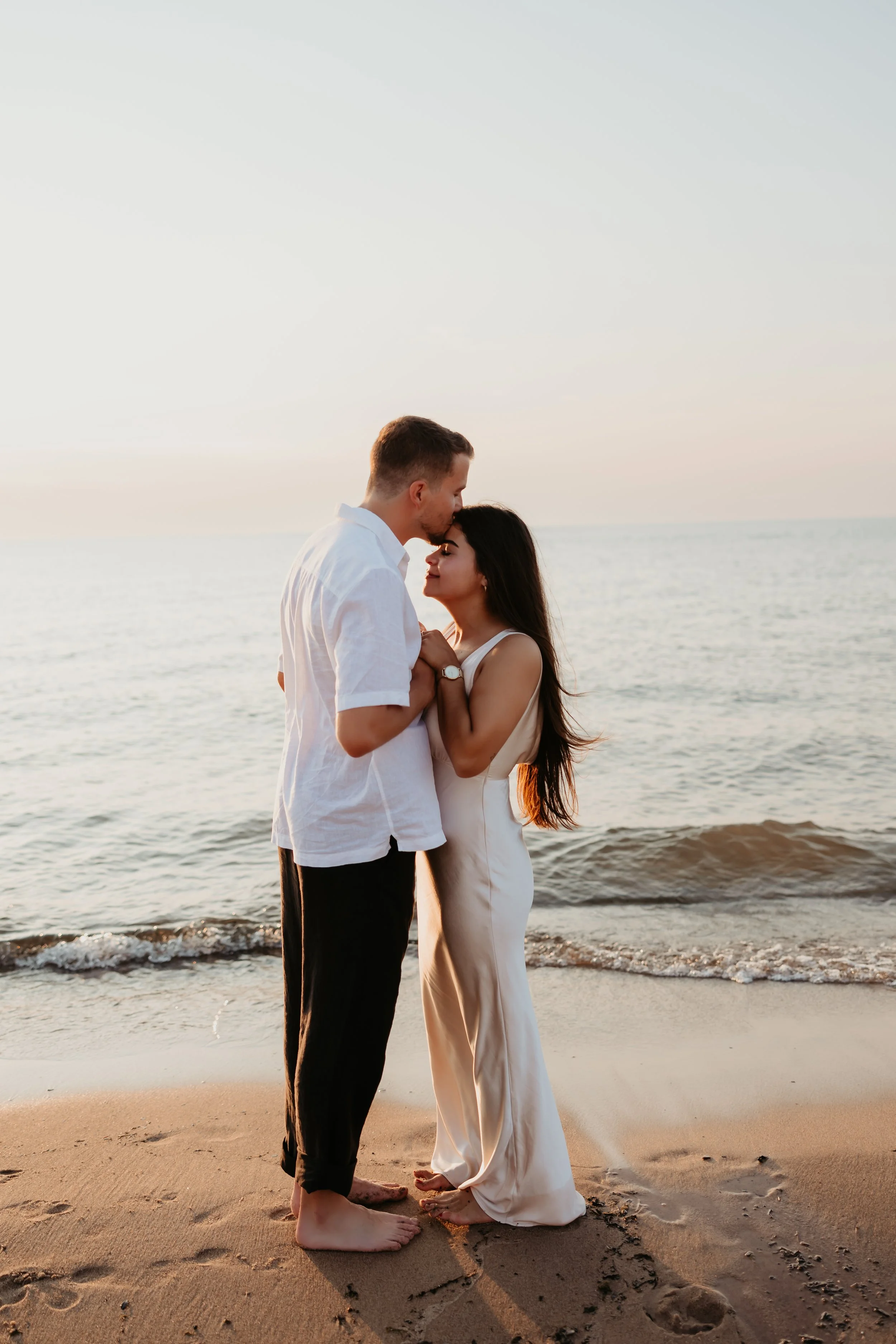 Romantic Beach Portrait at Grand Beach