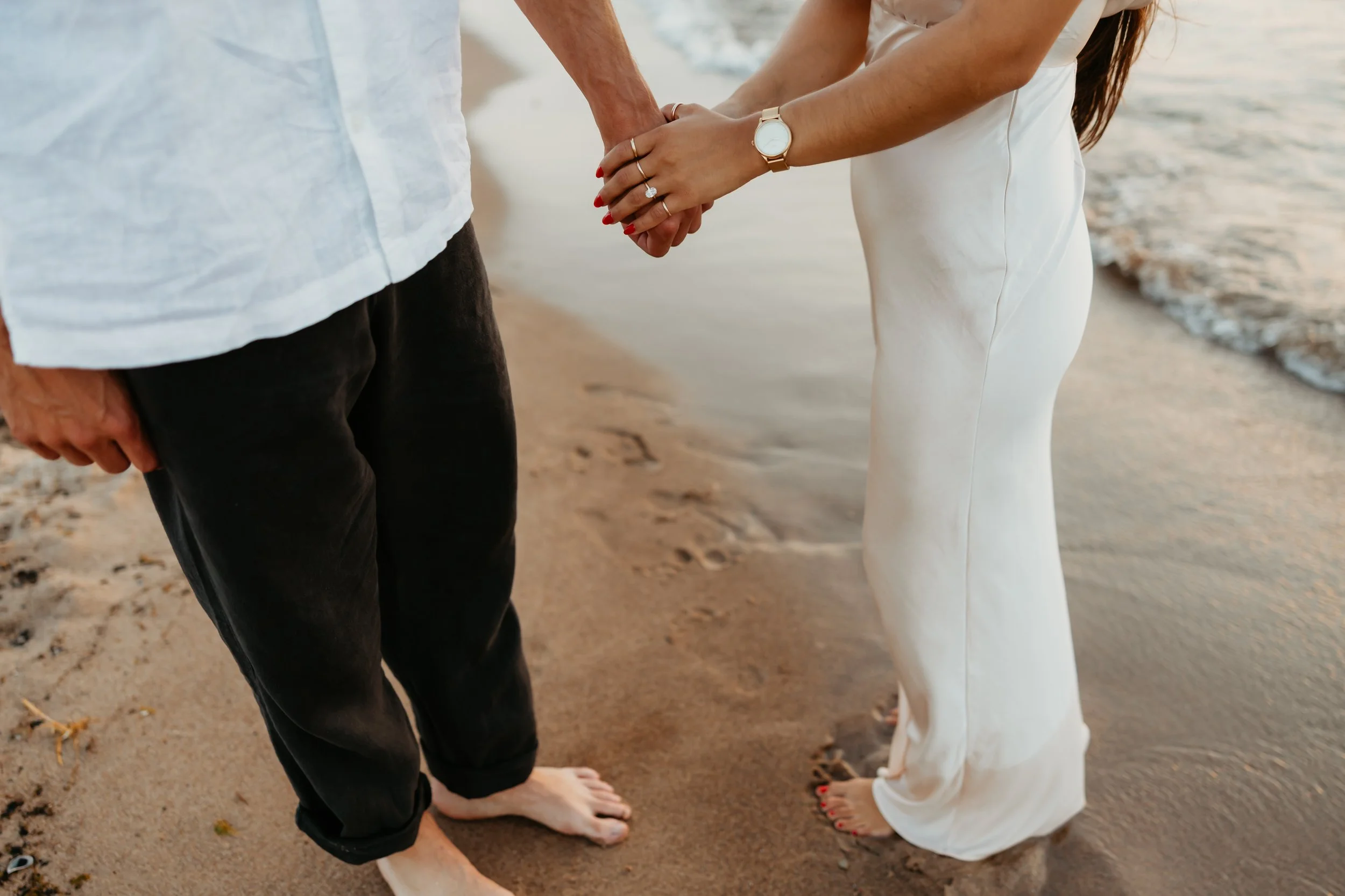 Grand Beach Engagement Ring Detail Photo
