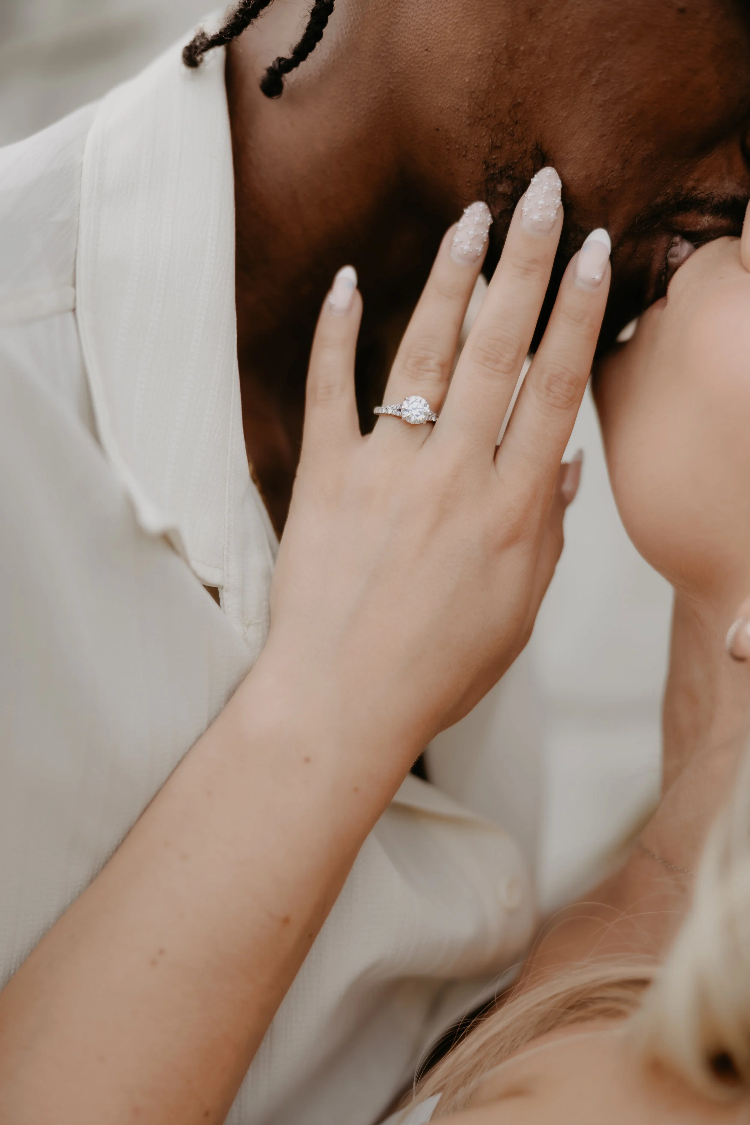 Engagement Ring Portrait at the Dayton Art Institute