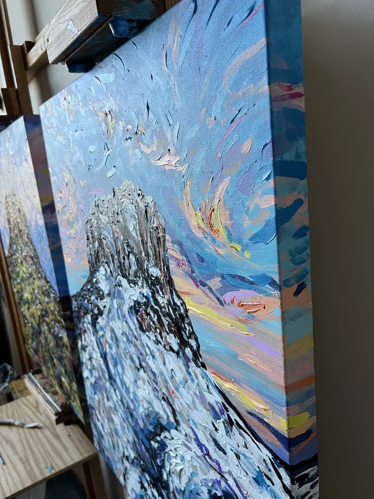 ski decor, mountain art painting, mountain artwork, mountain artwork for sale, mountain landscape art, mountain paintings for sale, mountain sunset art, mountain sunset painting, mountains paintings, nature inspired art